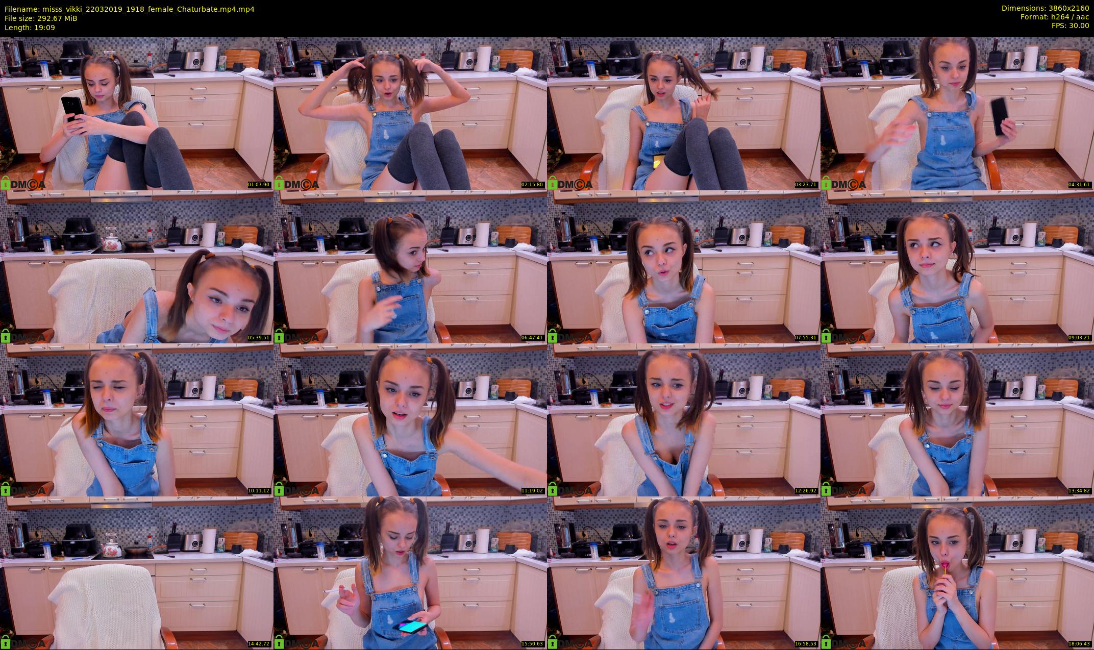 misss_vikki — 20 minute Chaturbate female cam show recording, 4K, Mar 22, 2019