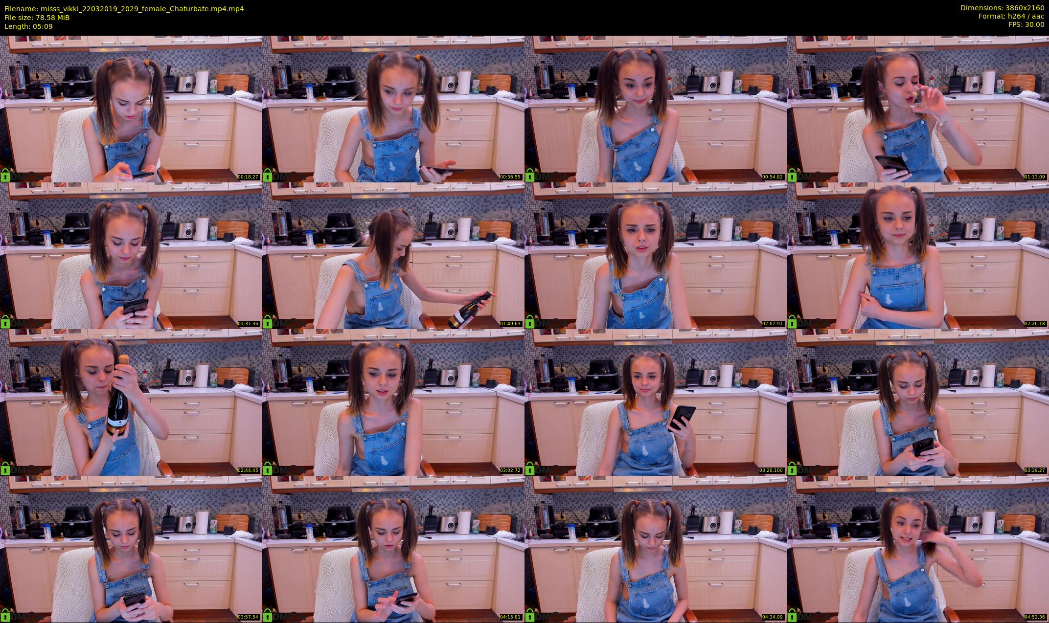 misss_vikki — 6 minute Chaturbate female cam show recording, 4K, Mar 22, 2019