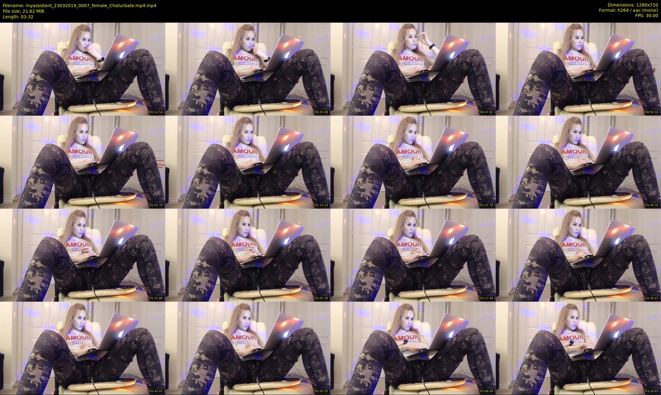 myassistant — 4 minute Chaturbate female cam show recording, 720p, Mar 23, 2019