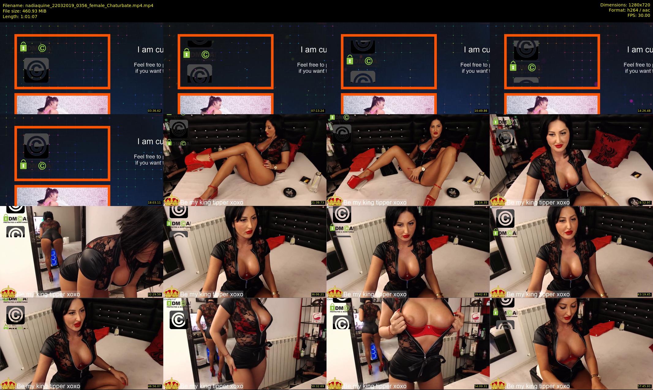 nadiaquine — 62 minute Chaturbate female cam show recording, 720p, Mar 22, 2019