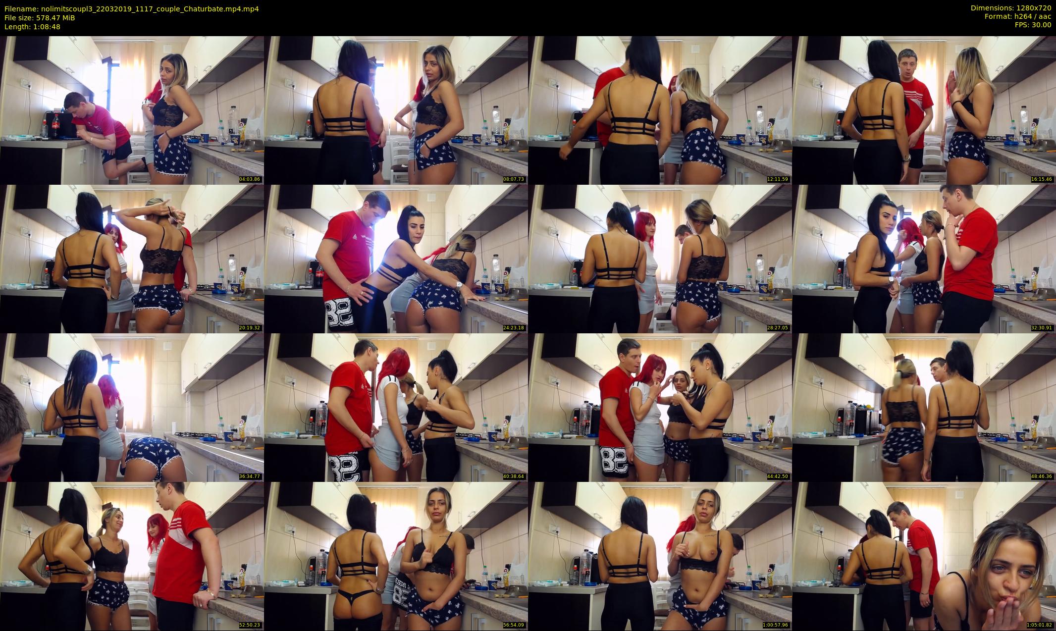 nolimitscoupl3 — 69 minute Chaturbate couple cam show recording, 720p, Mar 22, 2019