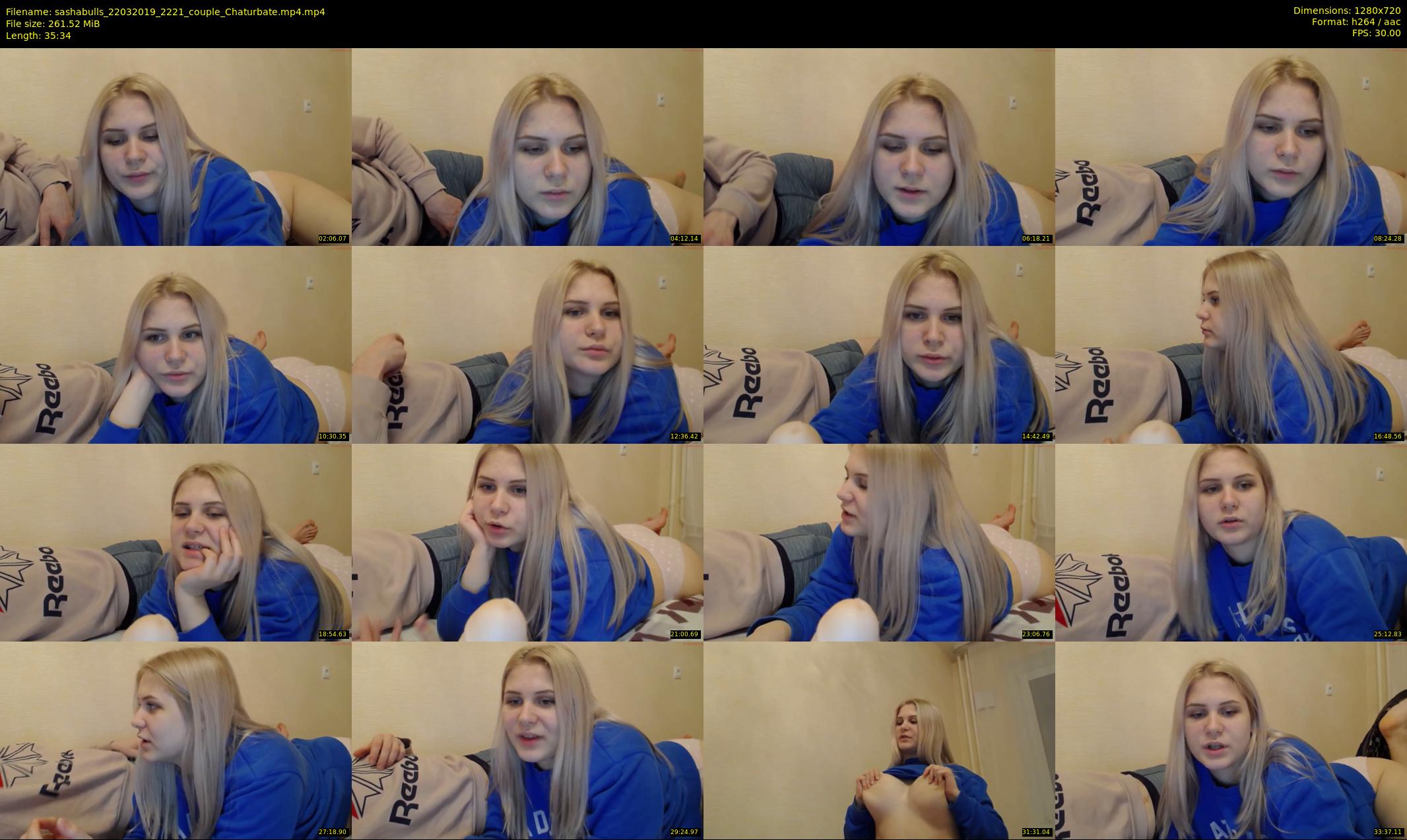 sashabulls — 36 minute Chaturbate couple cam show recording, 720p, Mar 22, 2019