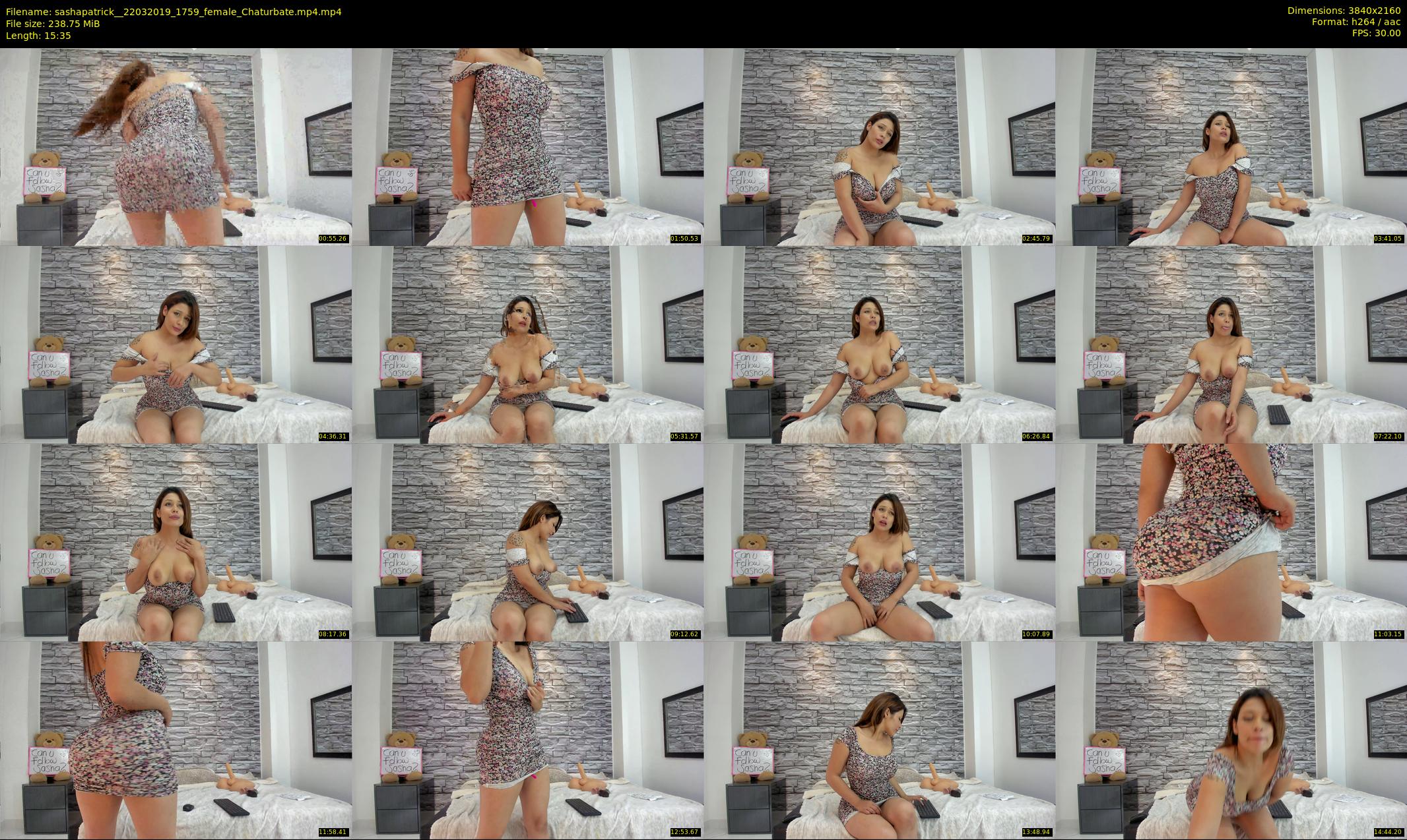 sashapatrick_ — 16 minute Chaturbate female cam show recording, 4K, Mar 22, 2019