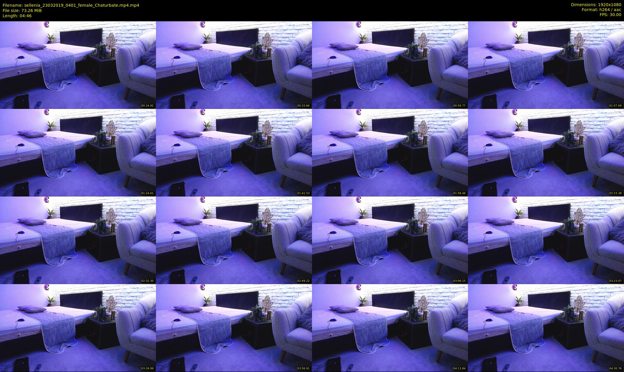 sellenia — 5 minute Chaturbate female cam show recording, 1080p, Mar 23, 2019