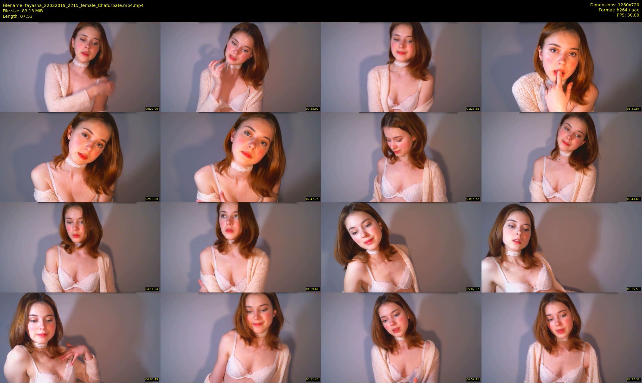 tayasha — 8 minute Chaturbate female cam show recording, 720p, Mar 22, 2019