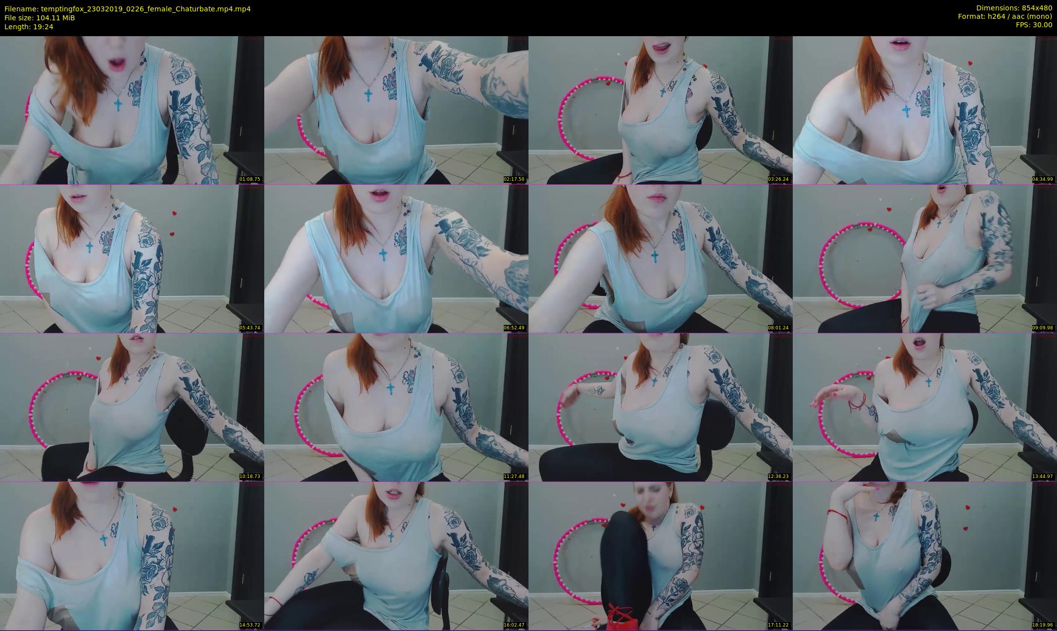 temptingfox — 20 minute Chaturbate female cam show recording, 480p, Mar 23, 2019