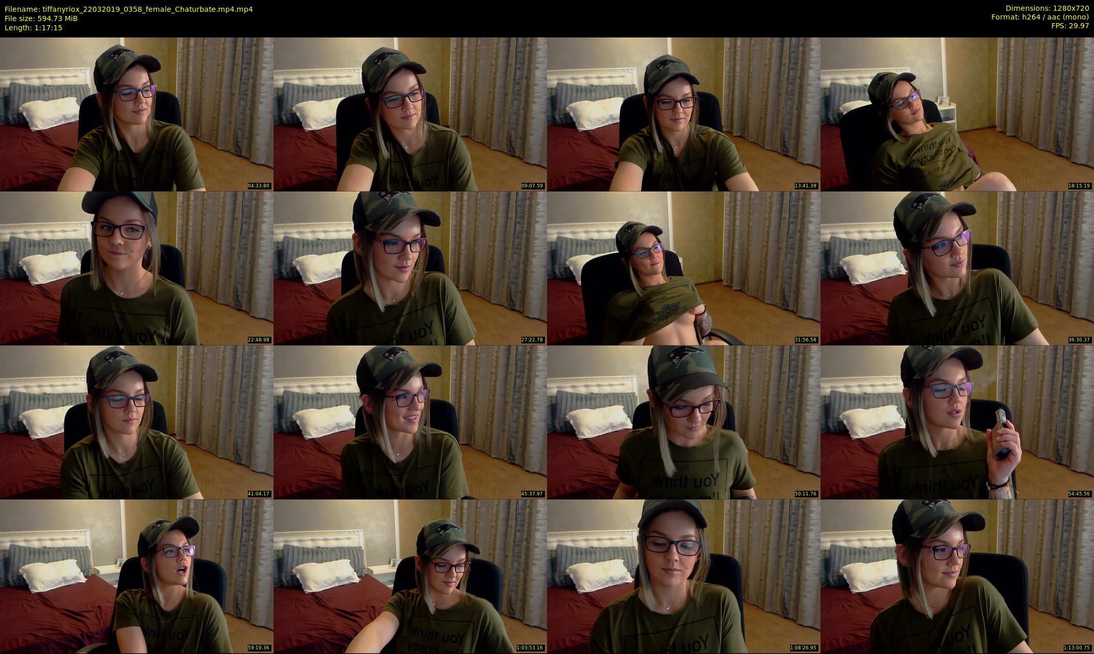 tiffanyriox — 78 minute Chaturbate female cam show recording, 720p, Mar 22, 2019