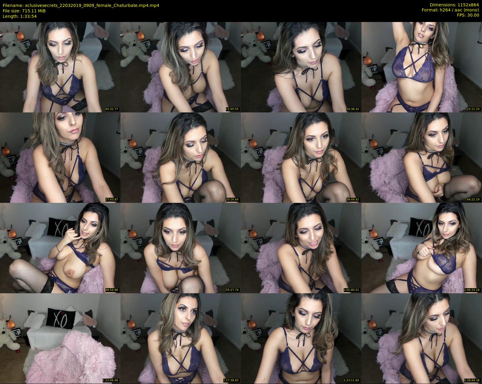 xclusivesecrets — 94 minute Chaturbate female cam show recording, 720p, Mar 22, 2019