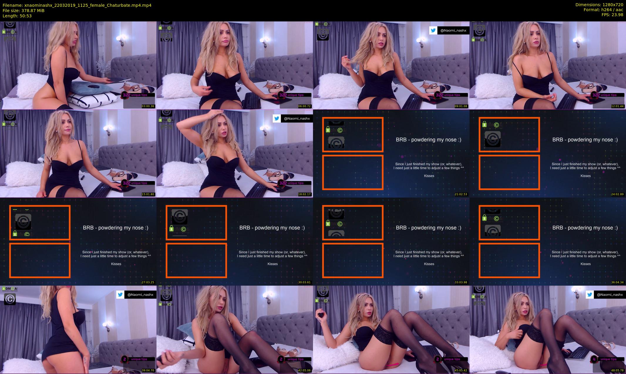 xnaominashx — 51 minute Chaturbate female cam show recording, 720p, Mar 22, 2019