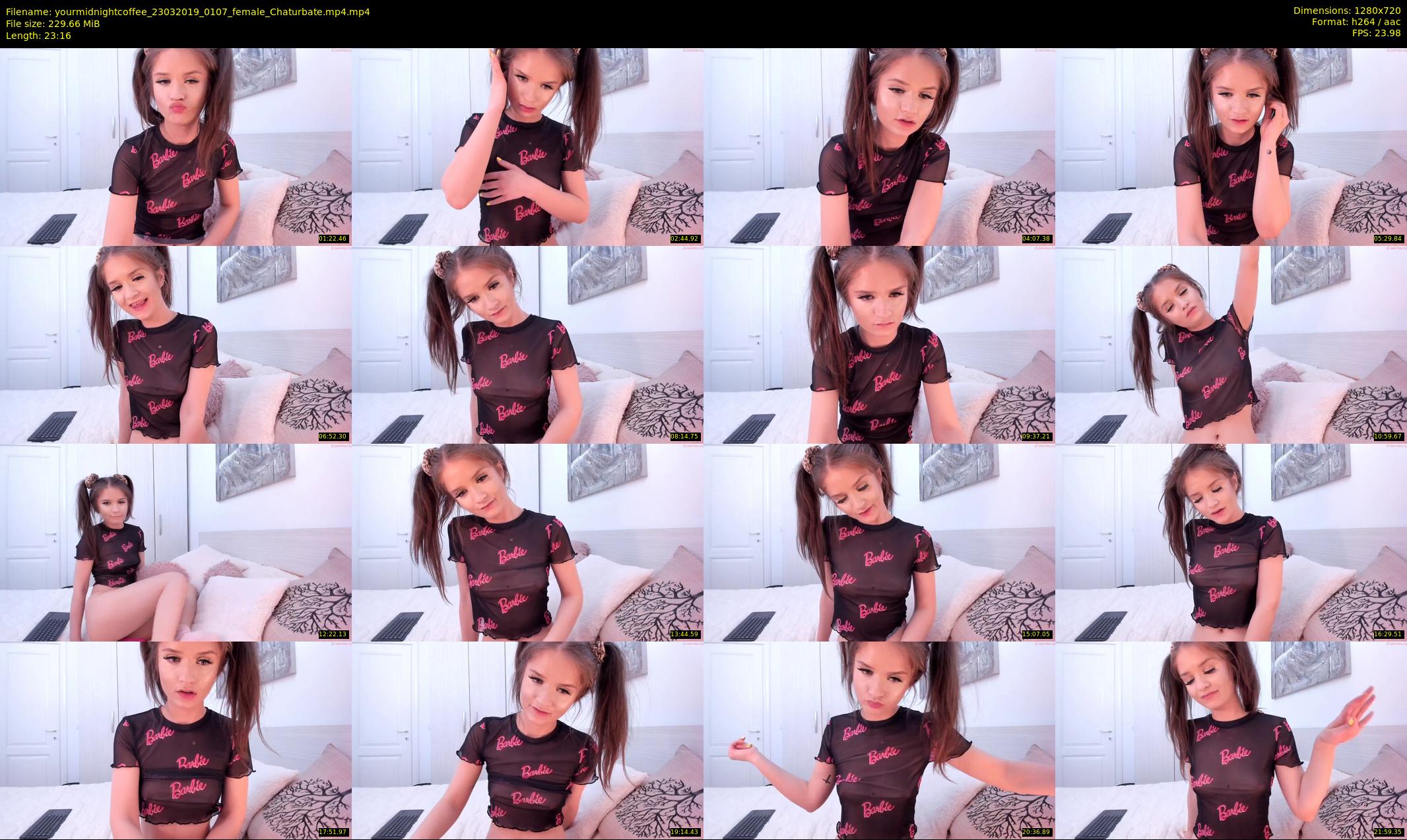 yourmidnightcoffee — 24 minute Chaturbate female cam show recording, 720p, Mar 23, 2019