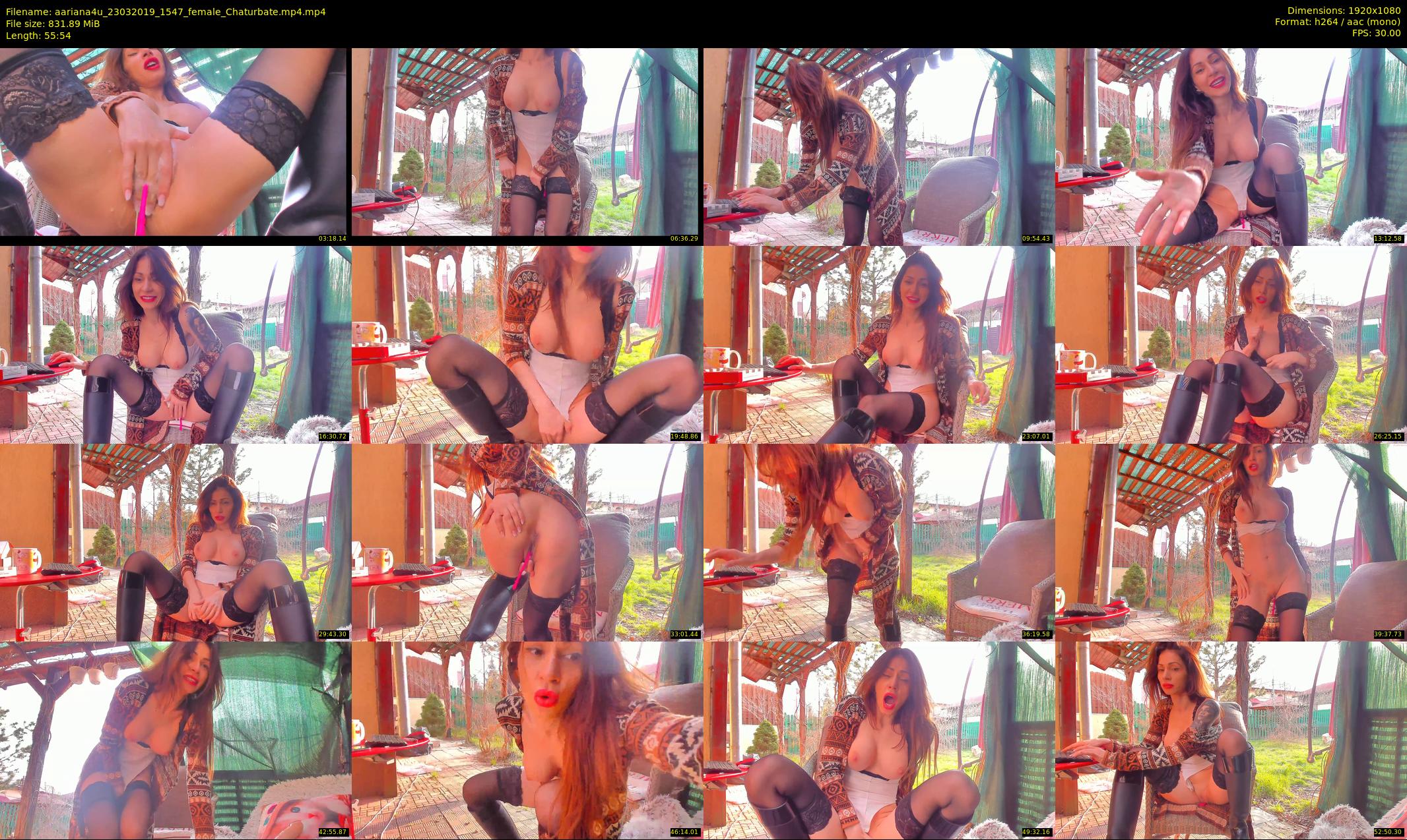aariana4u — 56 minute Chaturbate female cam show recording, 1080p, Mar 23, 2019