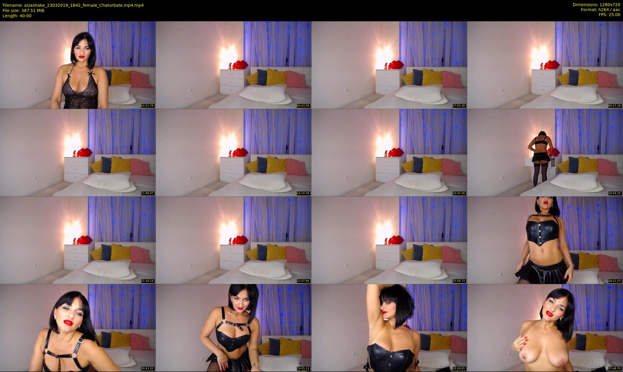 aizashake — 40 minute Chaturbate female cam show recording, 720p, Mar 23, 2019