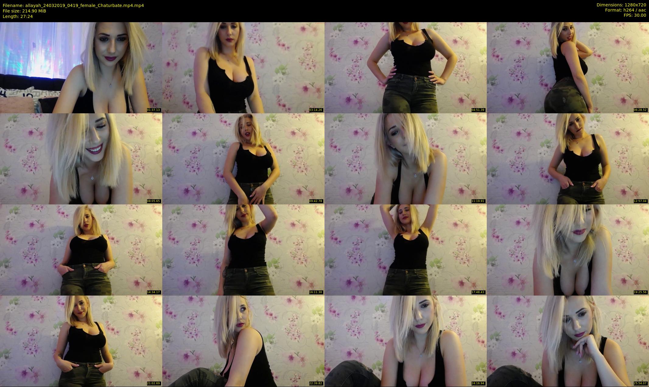 allayah — 28 minute Chaturbate female cam show recording, 720p, Mar 24, 2019