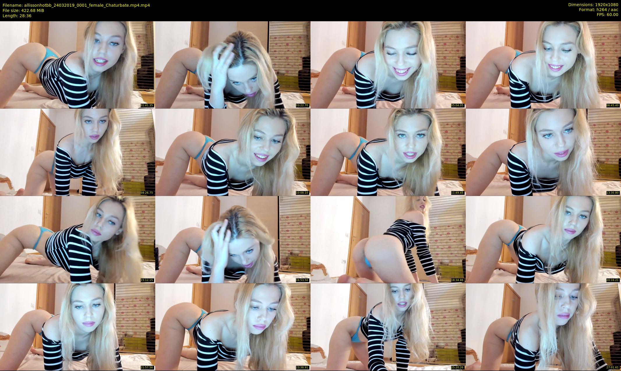 allissonhotbb — 29 minute Chaturbate female cam show recording, 1080p, Mar 24, 2019