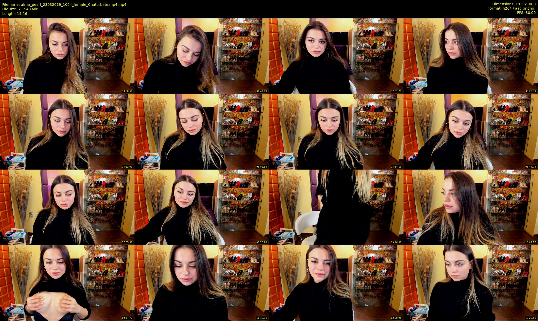 alma_pearl — 15 minute Chaturbate female cam show recording, 1080p, Mar 23, 2019