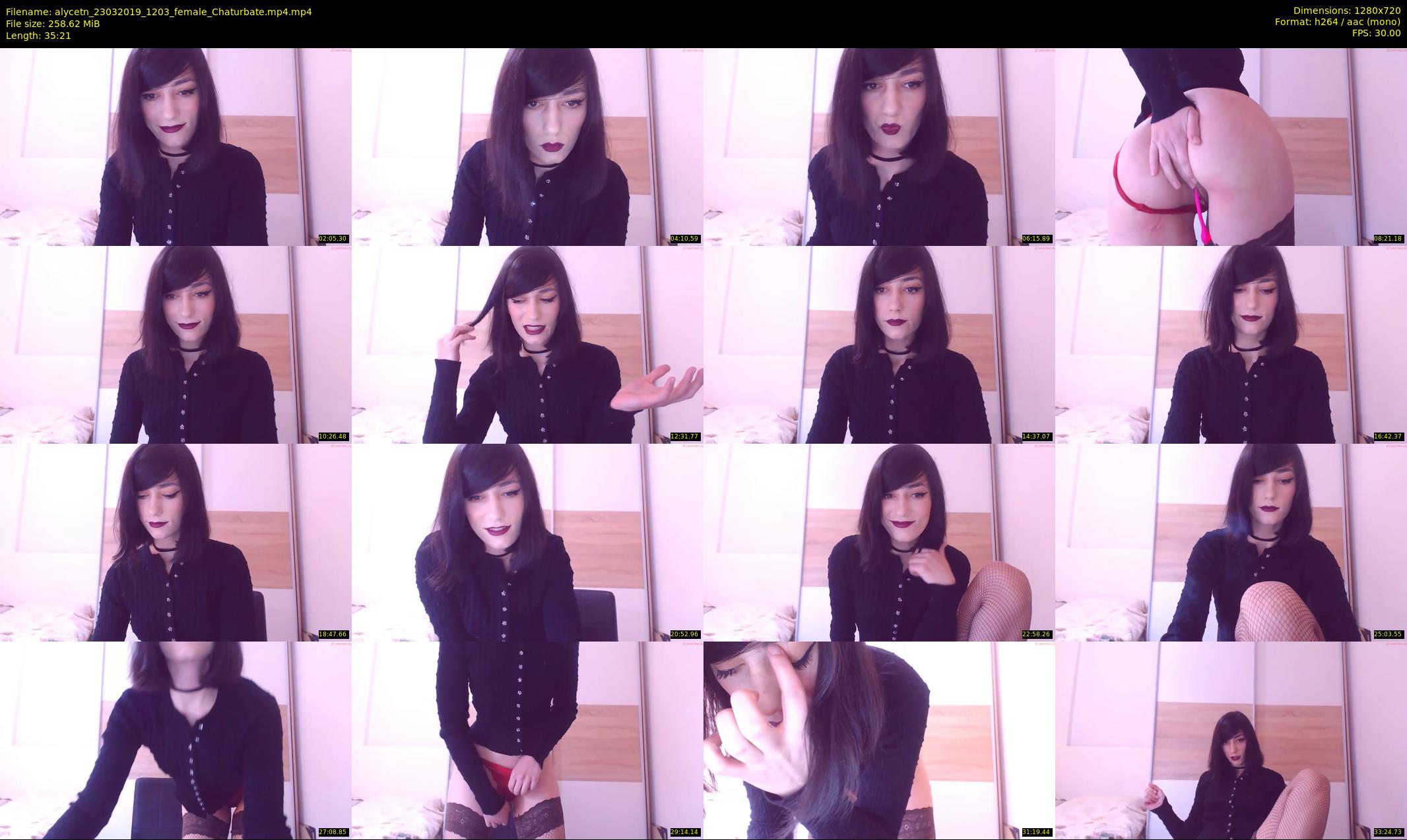alycetn — 36 minute Chaturbate female cam show recording, 720p, Mar 23, 2019