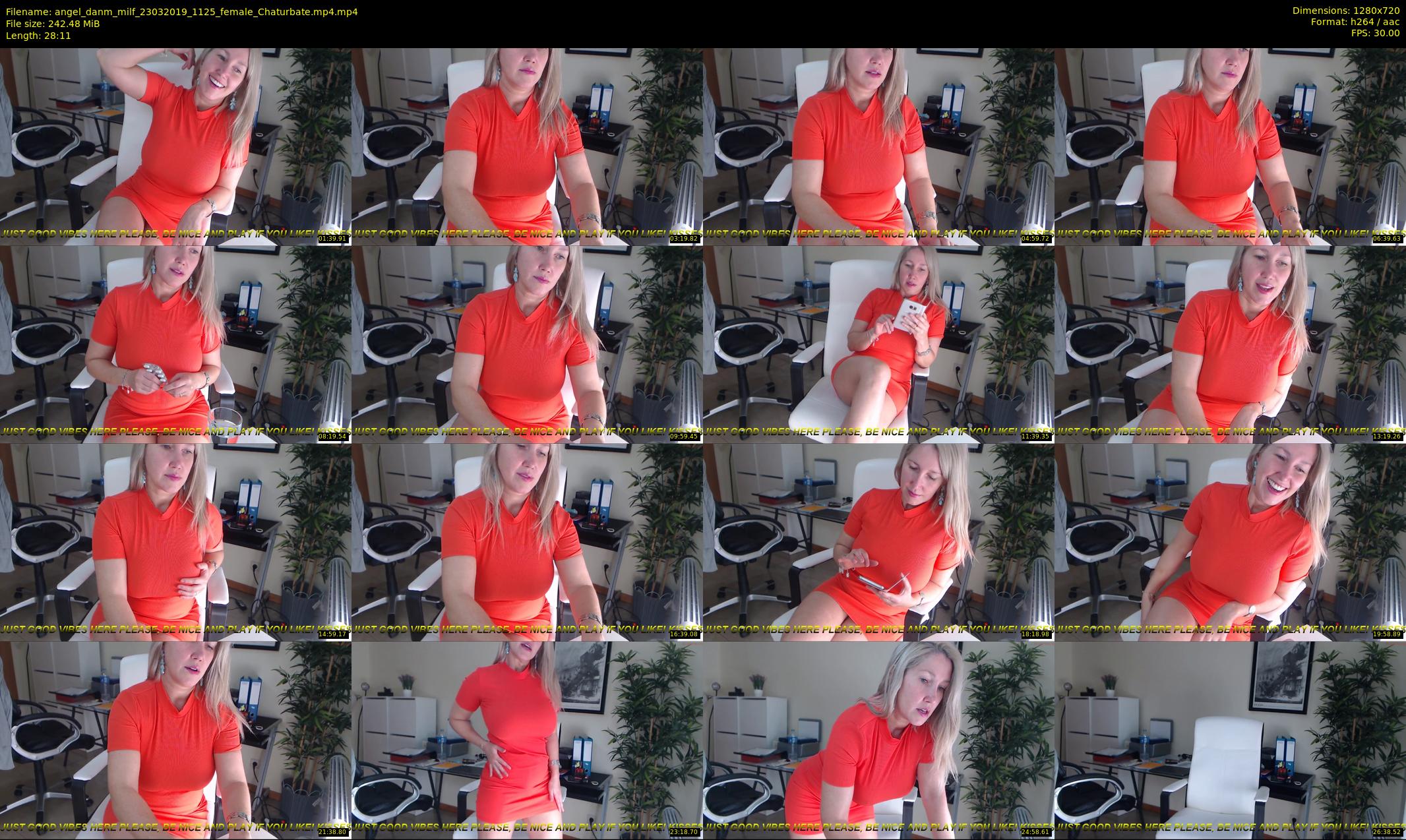 angel_danm_milf — 29 minute Chaturbate female cam show recording, 720p, Mar 23, 2019