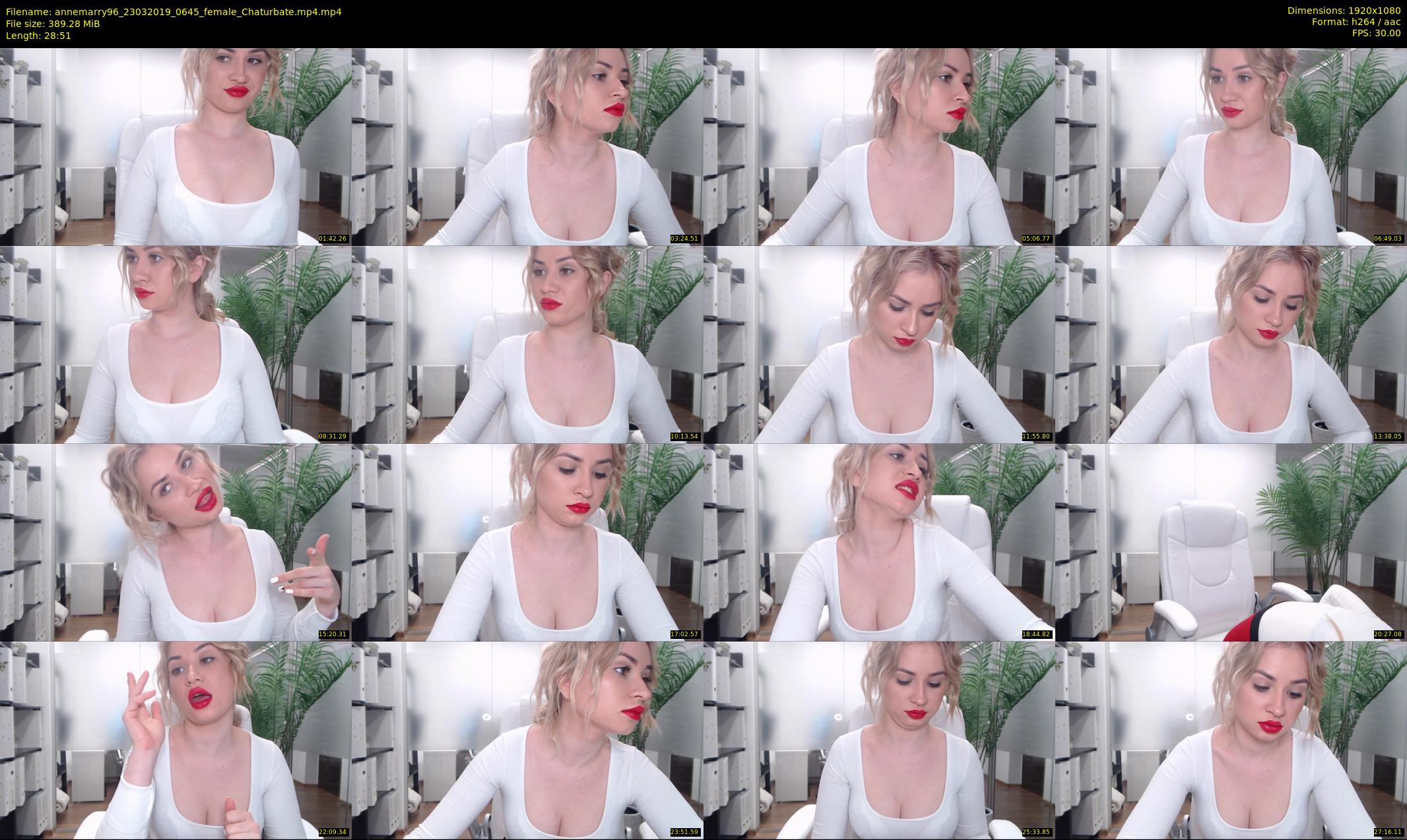 annemarry96 — 29 minute Chaturbate female cam show recording, 1080p, Mar 23, 2019