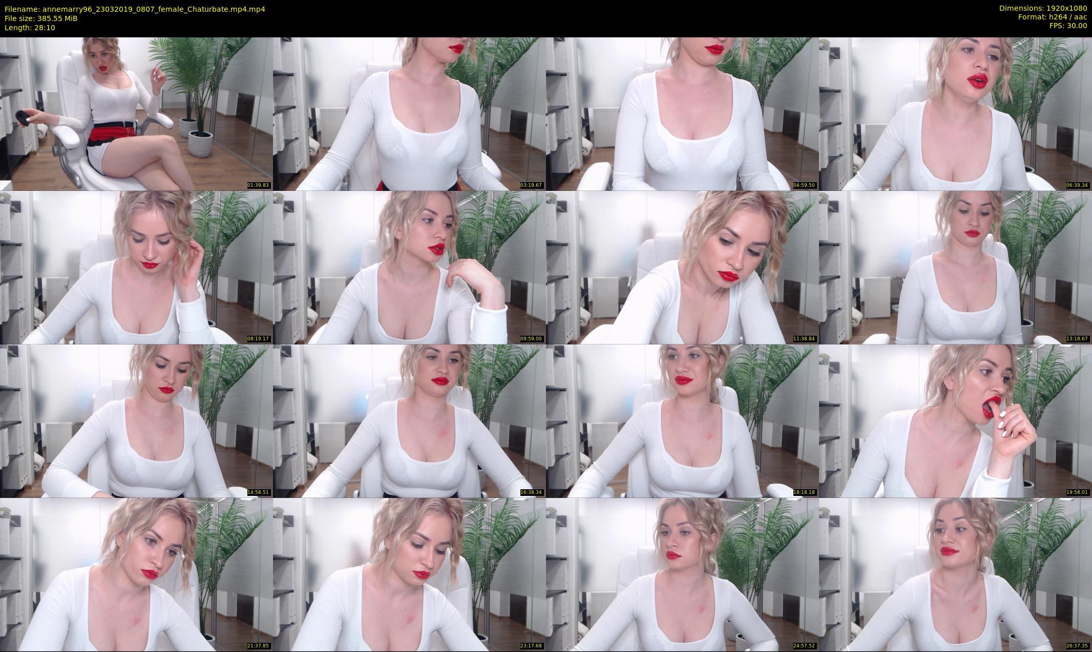 annemarry96 — 29 minute Chaturbate female cam show recording, 1080p, Mar 23, 2019