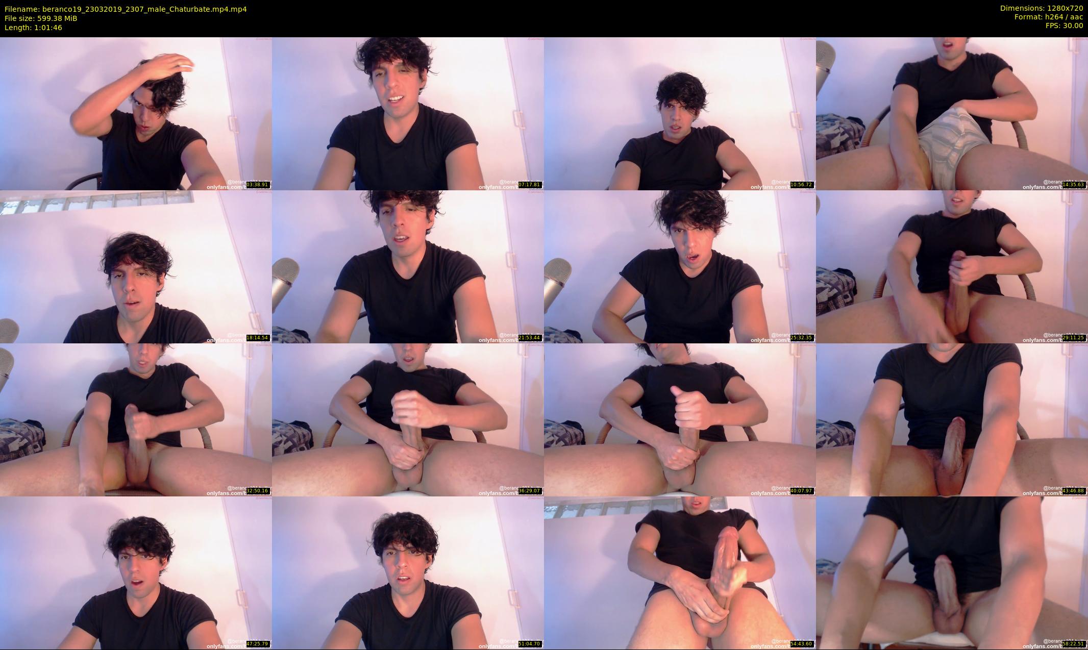 beranco19 — 62 minute Chaturbate male cam show recording, 720p, Mar 23, 2019