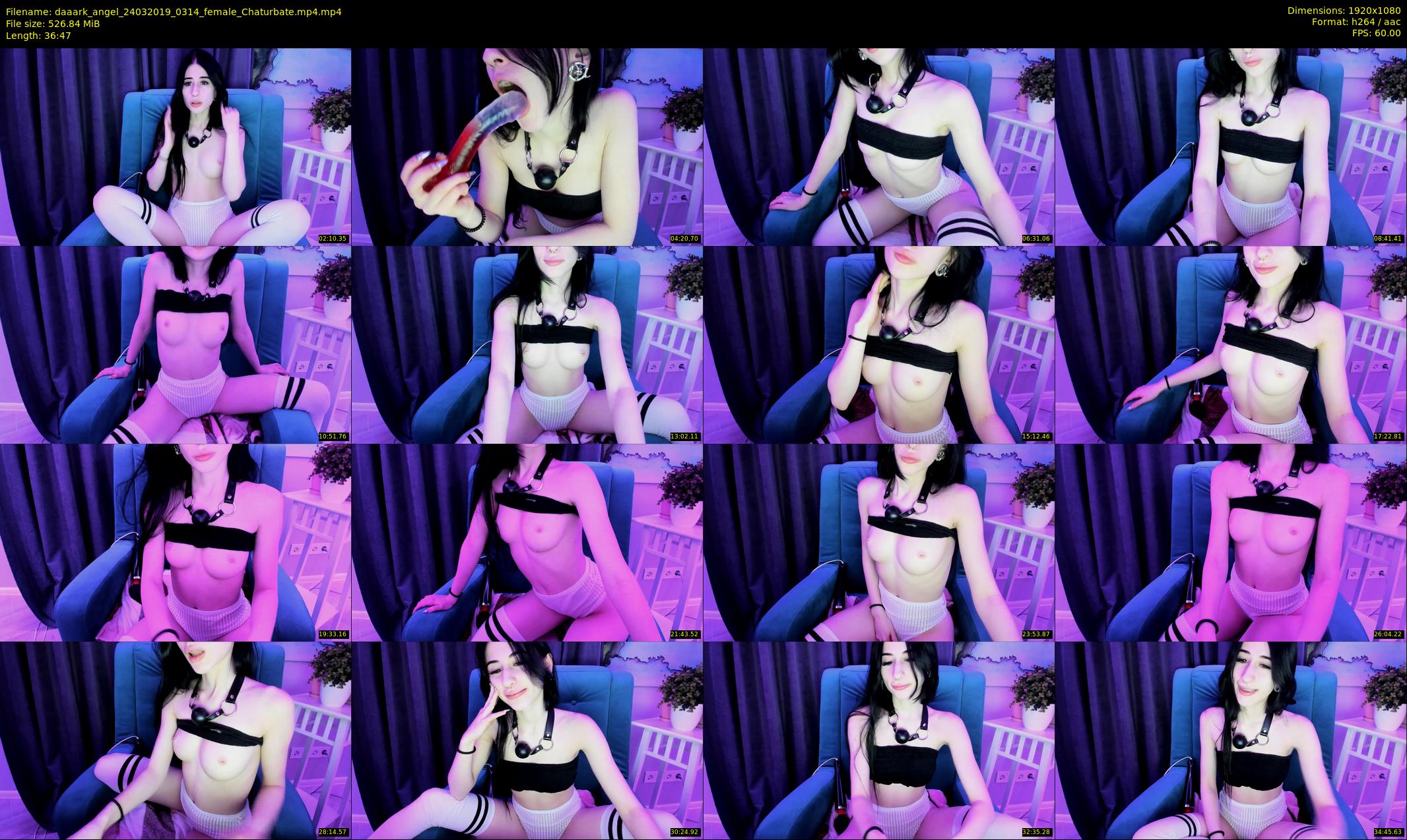 daaark_angel — 37 minute Chaturbate female cam show recording, 1080p, Mar 24, 2019