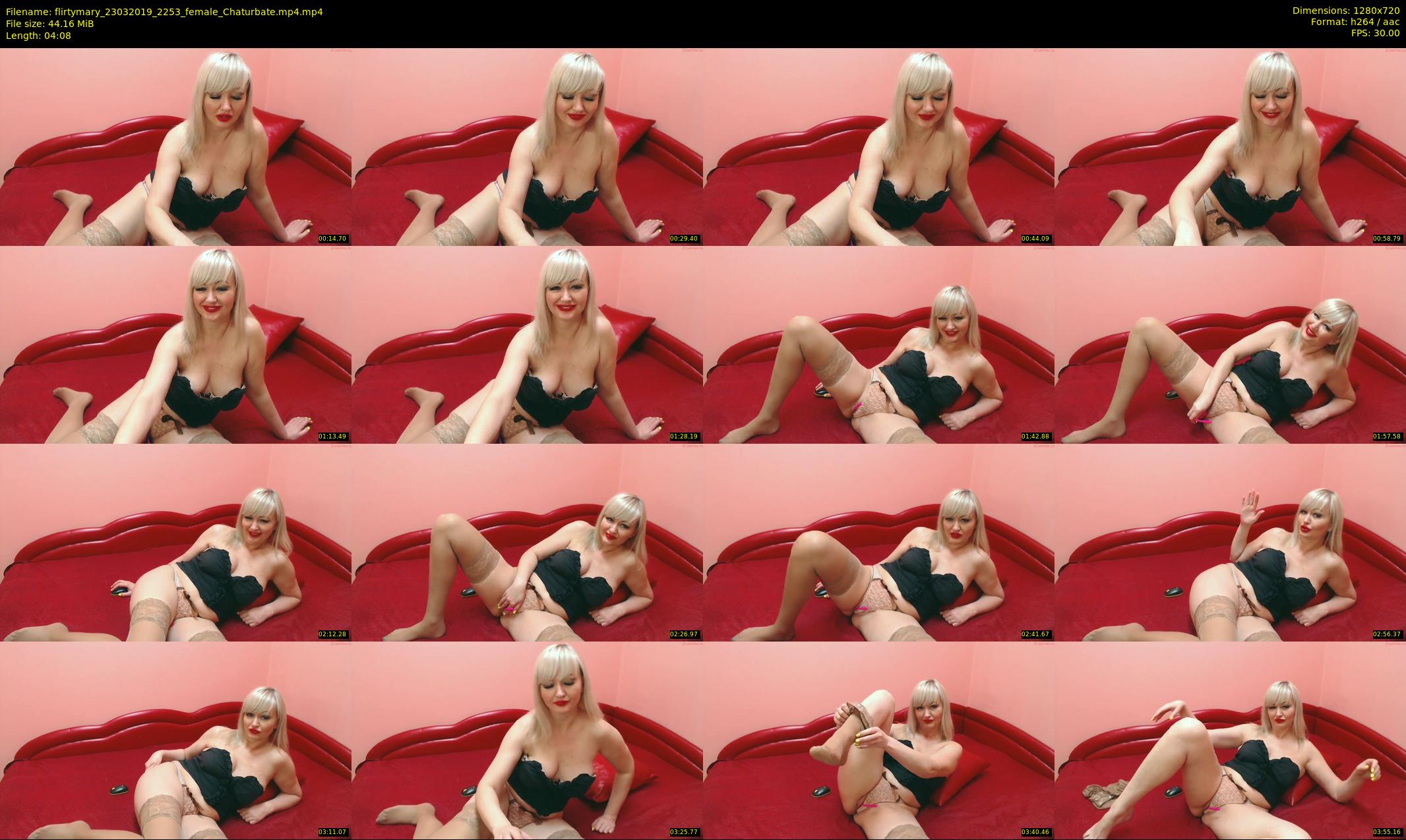 flirtymary — 5 minute Chaturbate female cam show recording, 720p, Mar 23, 2019