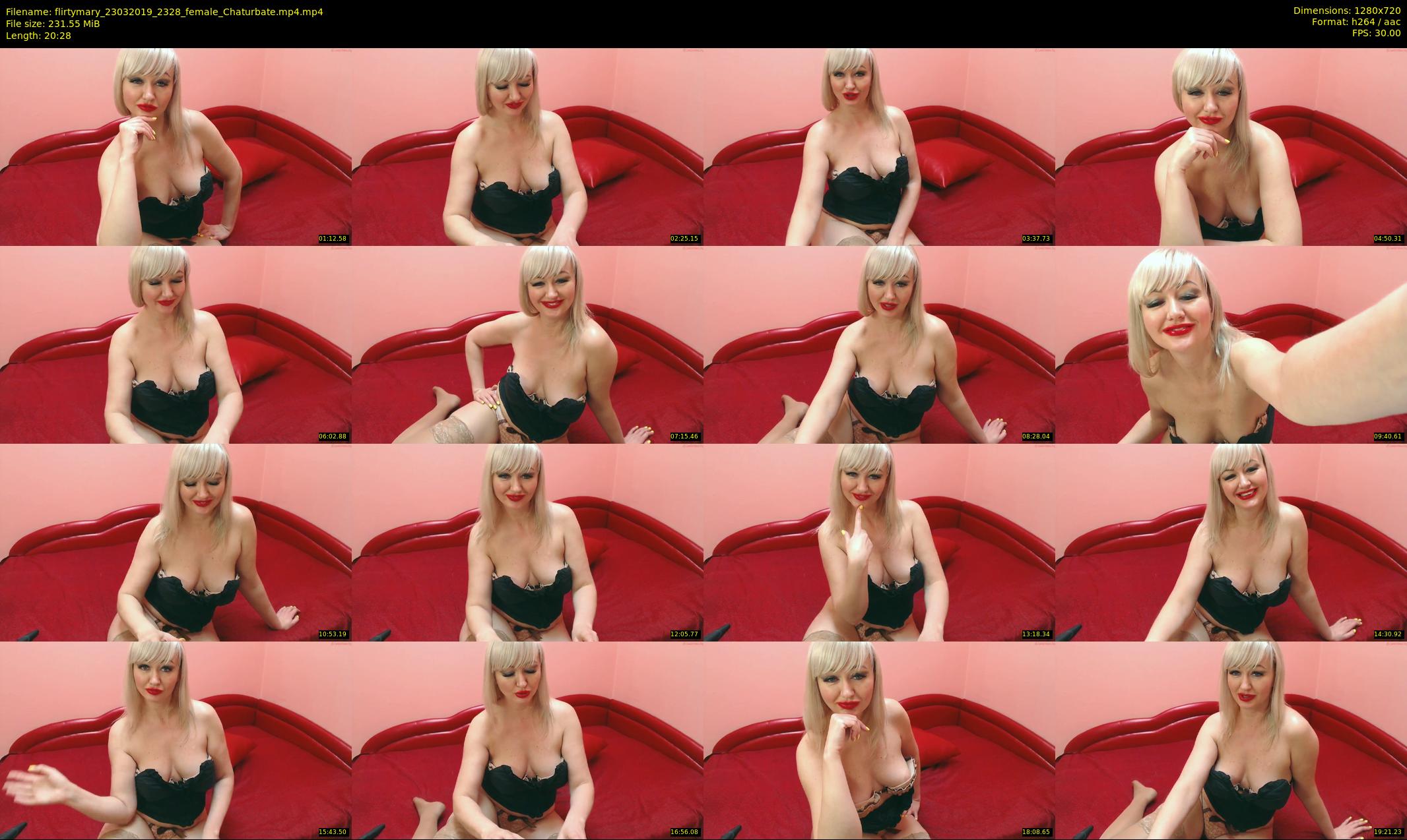 flirtymary — 21 minute Chaturbate female cam show recording, 720p, Mar 23, 2019