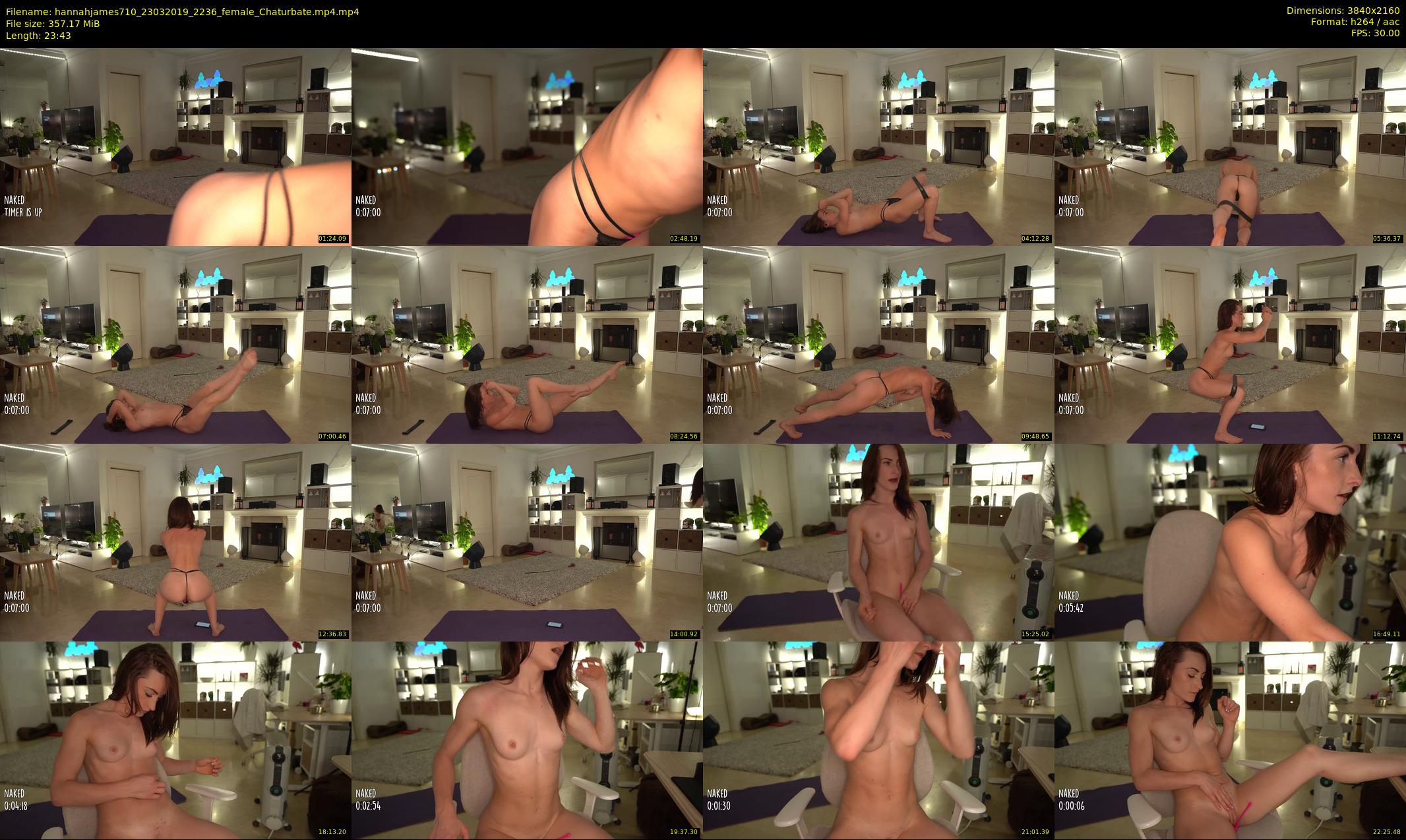 hannahjames710 — 24 minute Chaturbate female cam show recording, 4K, Mar 23, 2019