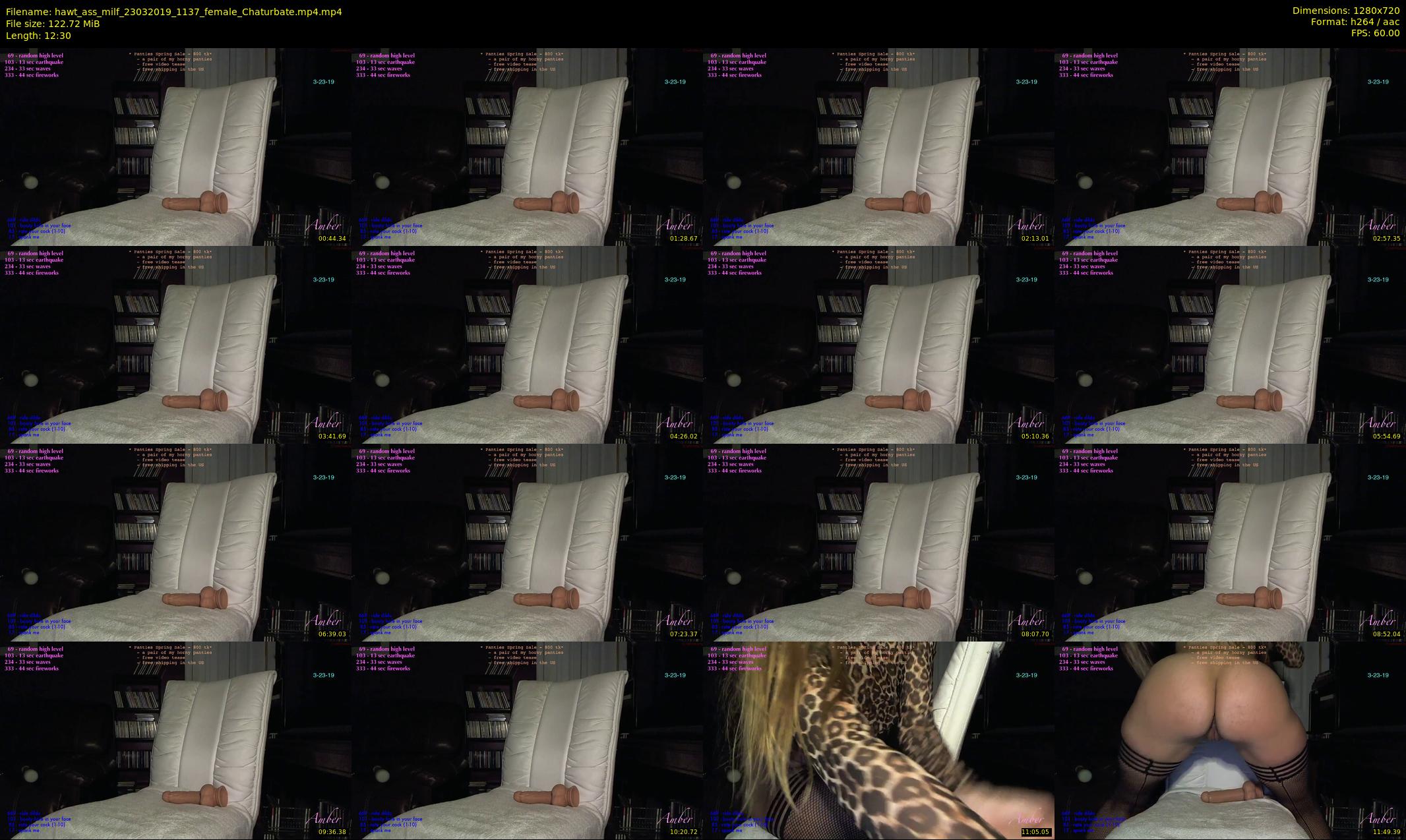 hawt_ass_milf — 13 minute Chaturbate female cam show recording, 720p, Mar 23, 2019