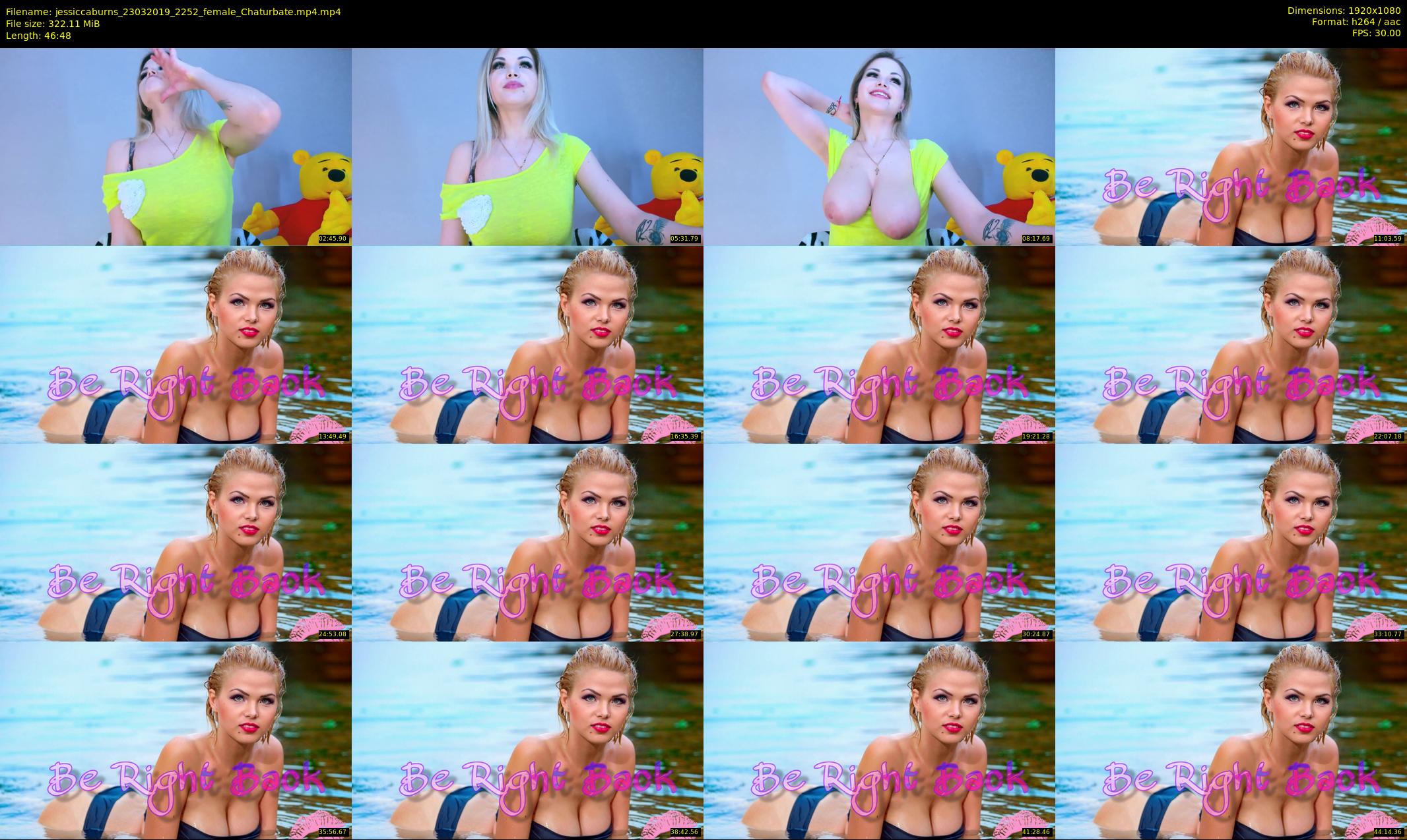 jessiccaburns — 47 minute Chaturbate female cam show recording, 1080p, Mar 23, 2019