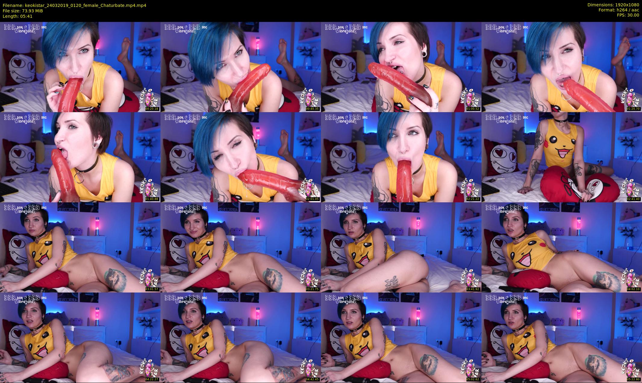 keokistar — 6 minute Chaturbate female cam show recording, 1080p, Mar 24, 2019