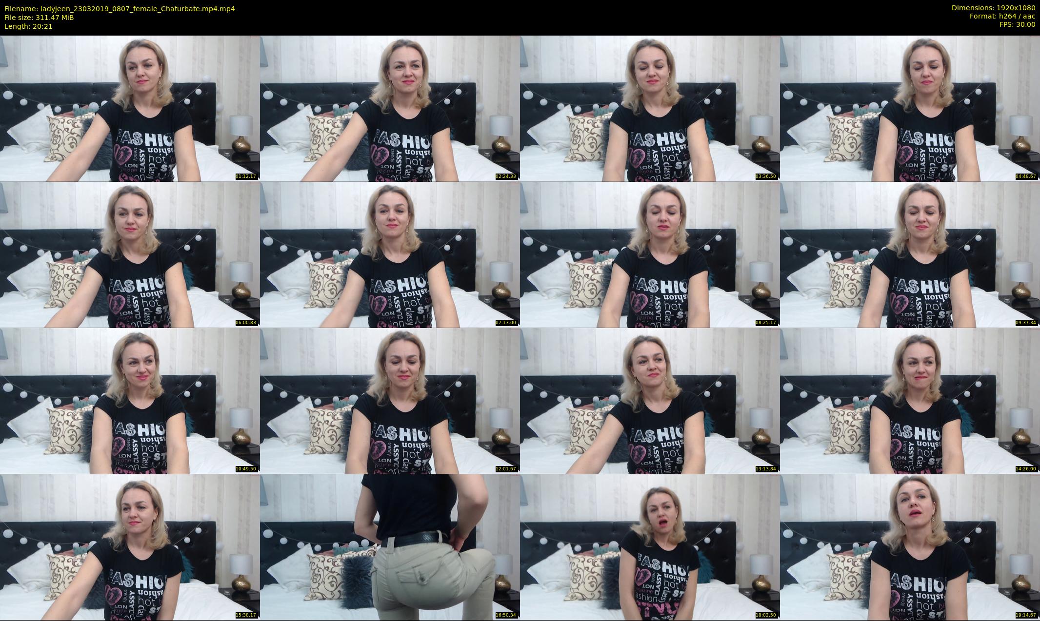 ladyjeen — 21 minute Chaturbate female cam show recording, 1080p, Mar 23, 2019