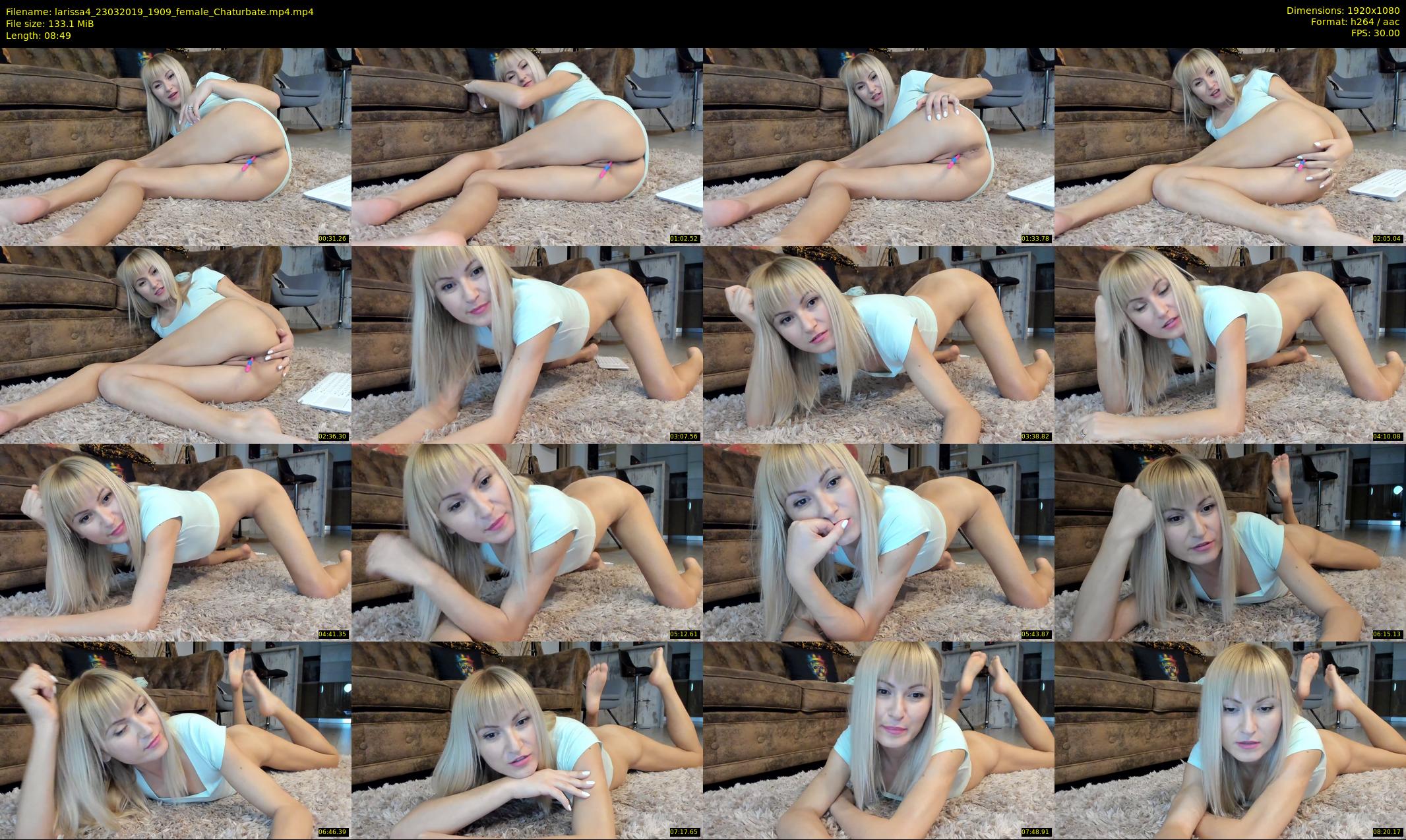 larissa4 — 9 minute Chaturbate female cam show recording, 1080p, Mar 23, 2019