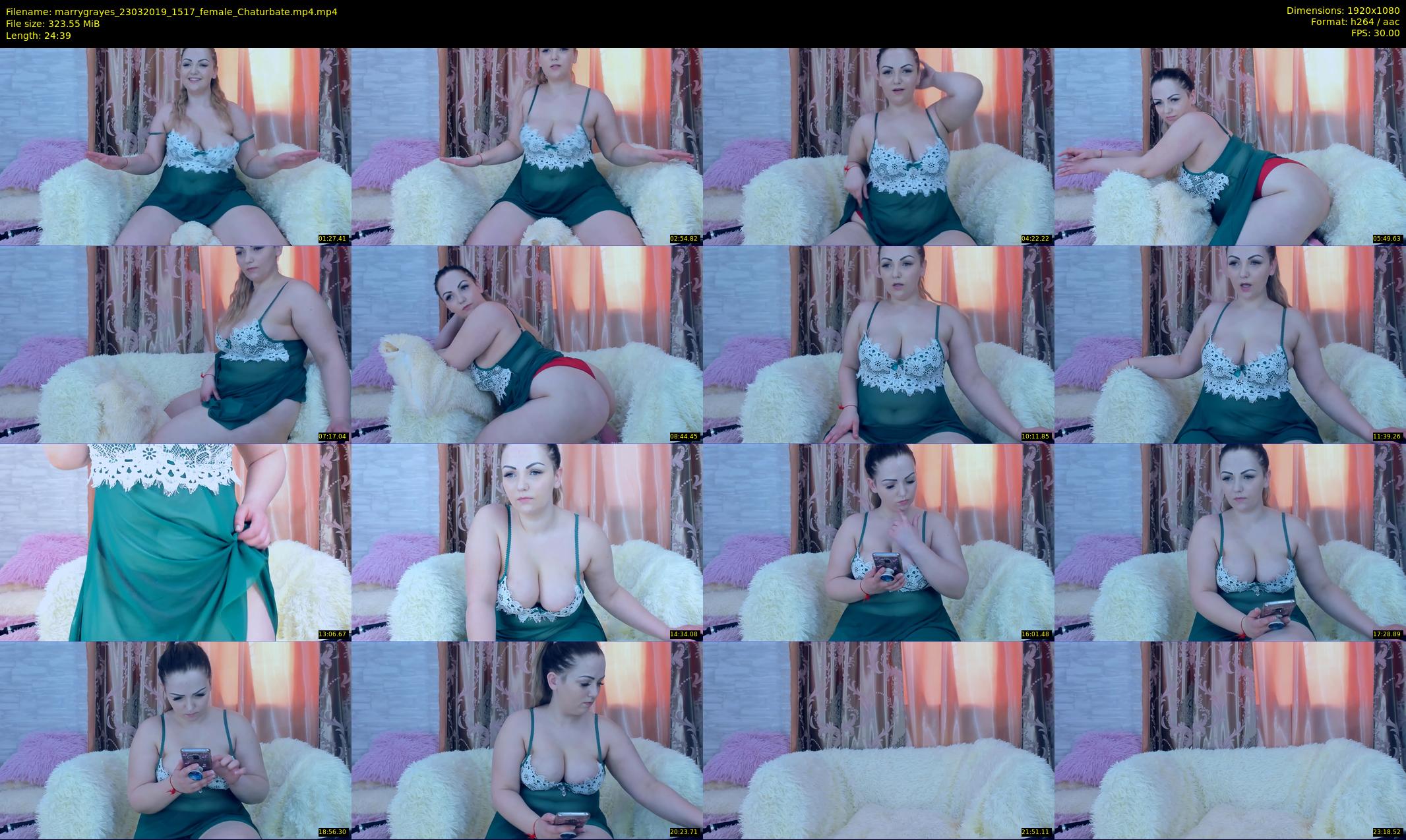 marrygrayes — 25 minute Chaturbate female cam show recording, 1080p, Mar 23, 2019