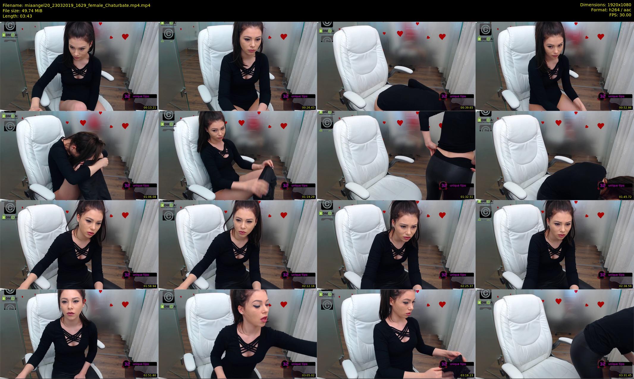miaangel20 — 4 minute Chaturbate female cam show recording, 1080p, Mar 23, 2019
