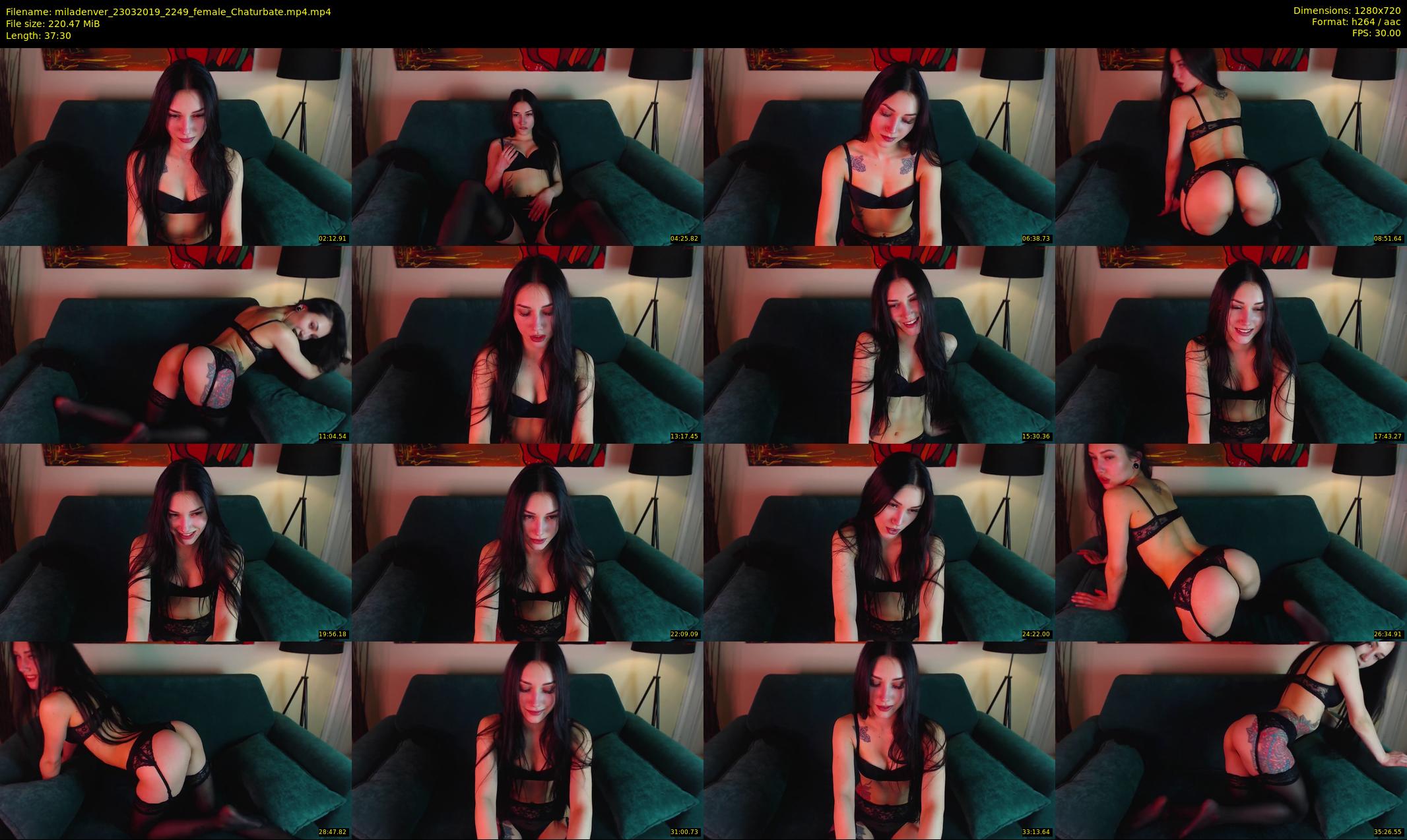 miladenver — 38 minute Chaturbate female cam show recording, 720p, Mar 23, 2019