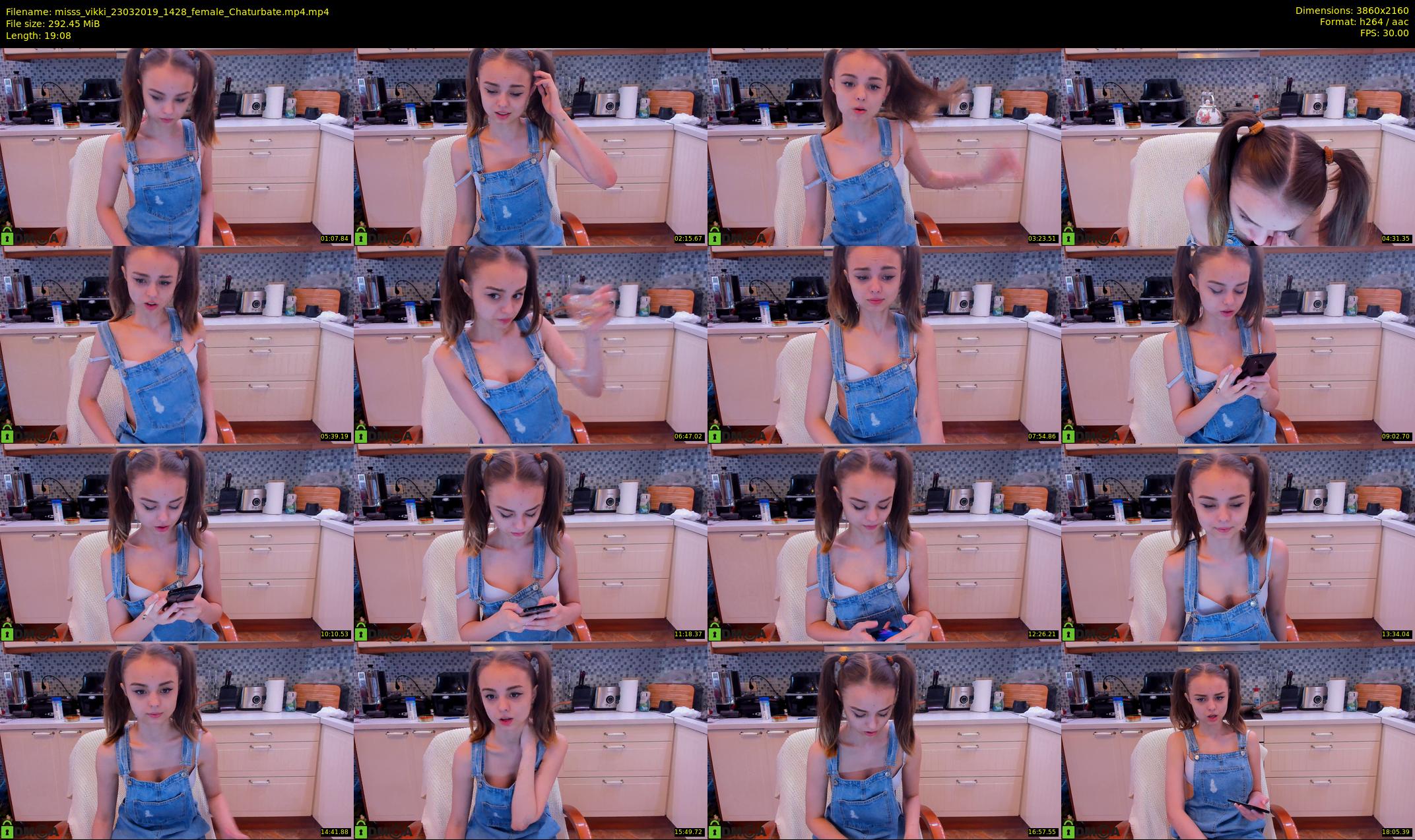 misss_vikki — 20 minute Chaturbate female cam show recording, 4K, Mar 23, 2019