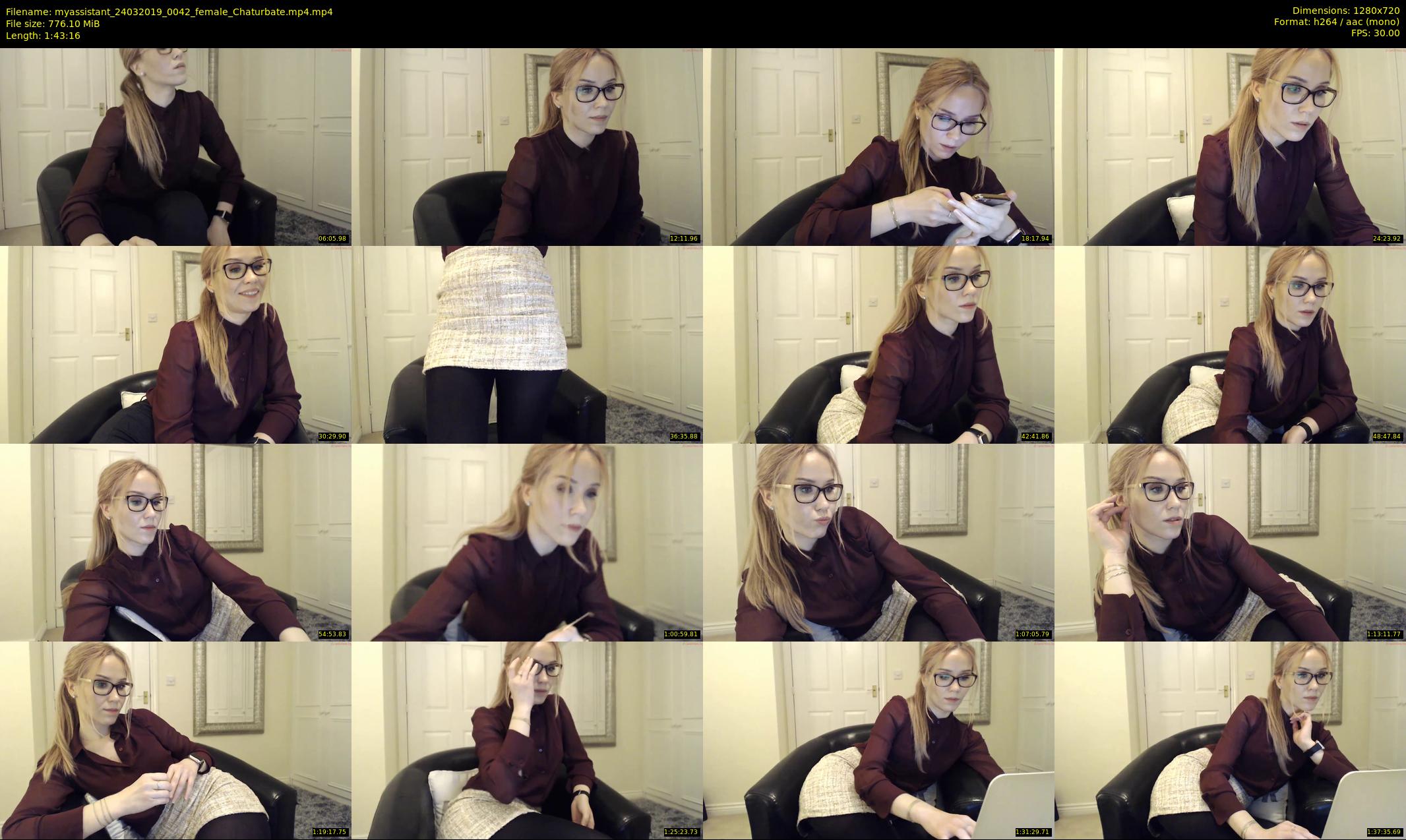 myassistant — 104 minute Chaturbate female cam show recording, 720p, Mar 24, 2019