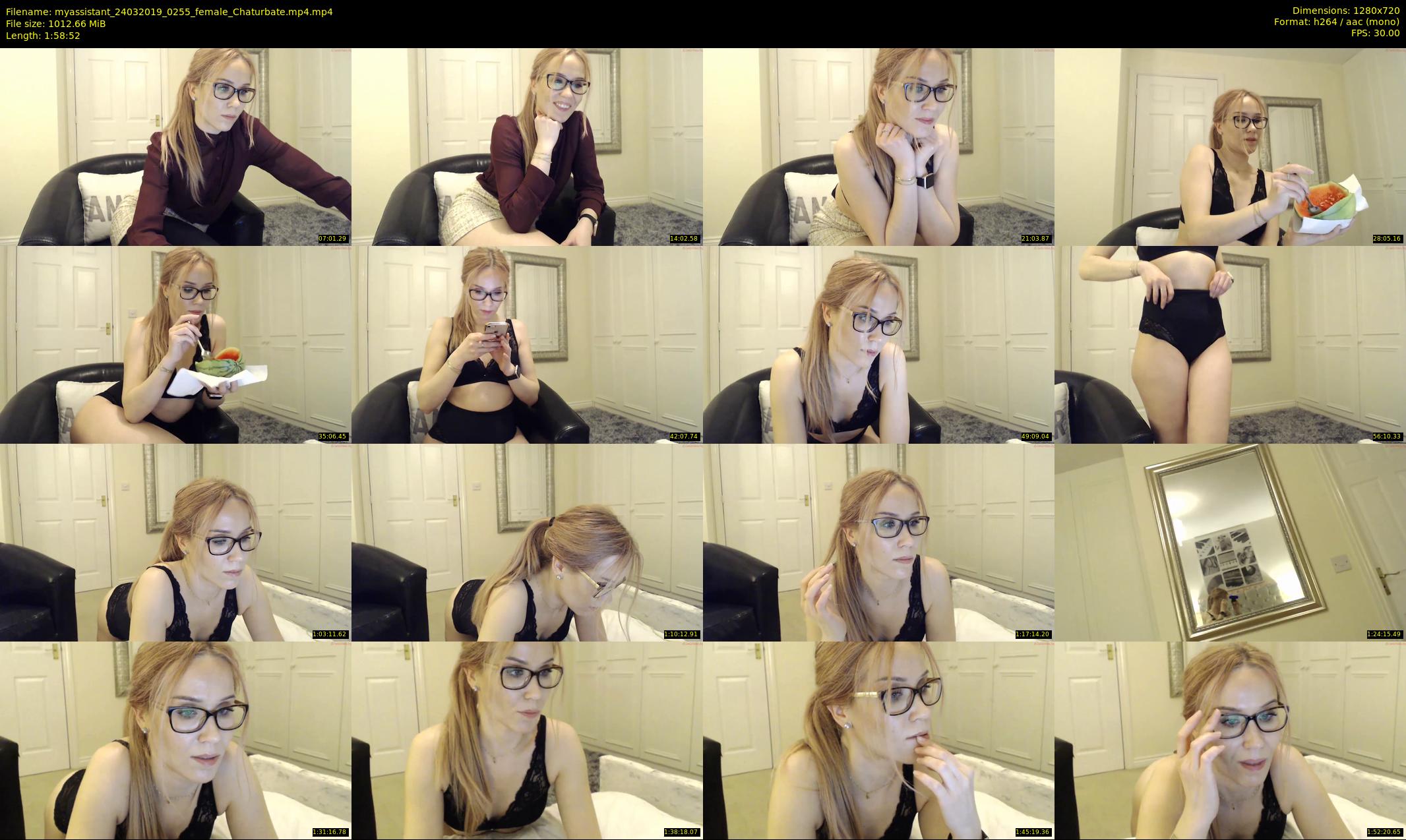myassistant — 119 minute Chaturbate female cam show recording, 720p, Mar 24, 2019