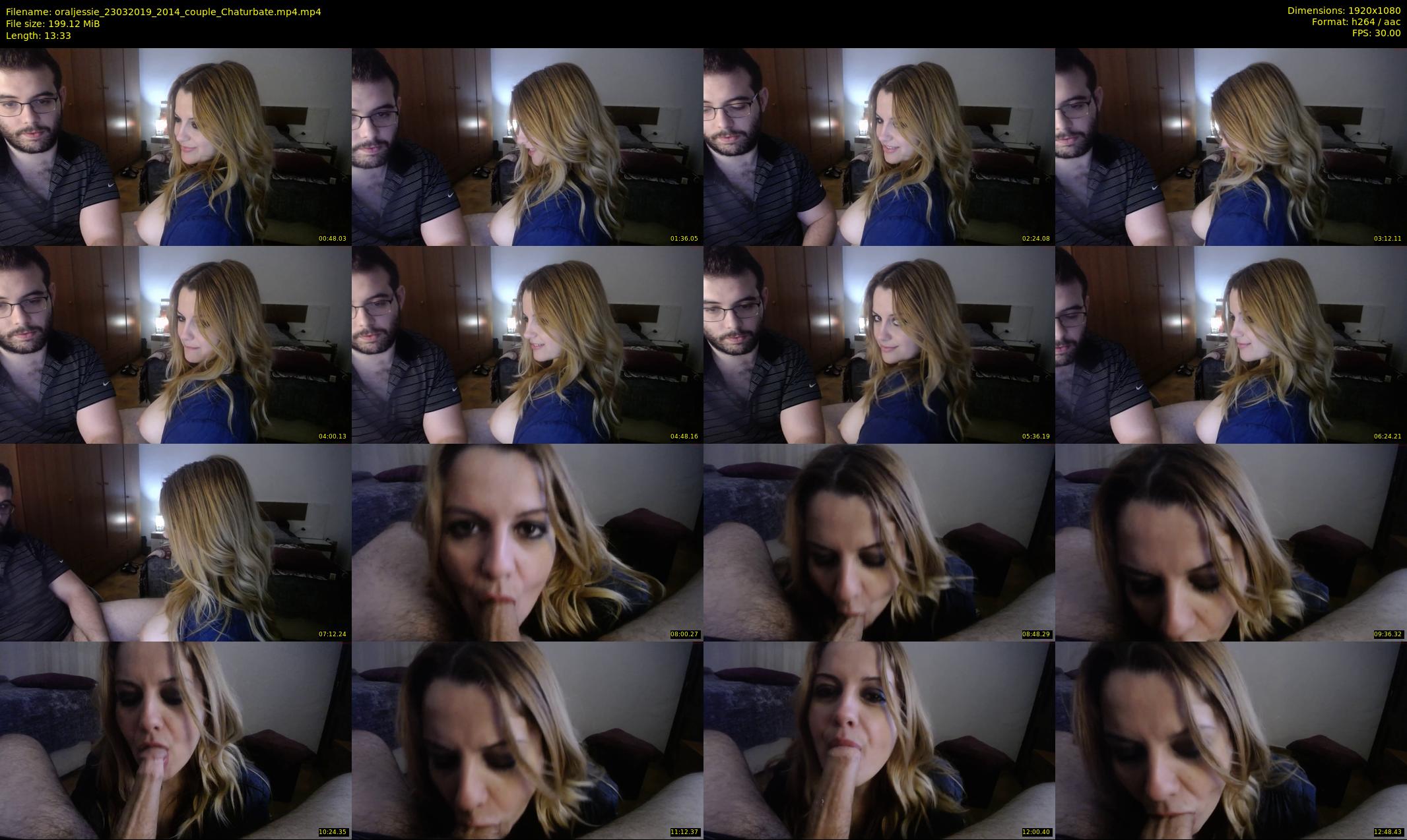 oraljessie — 14 minute Chaturbate couple cam show recording, 1080p, Mar 23, 2019