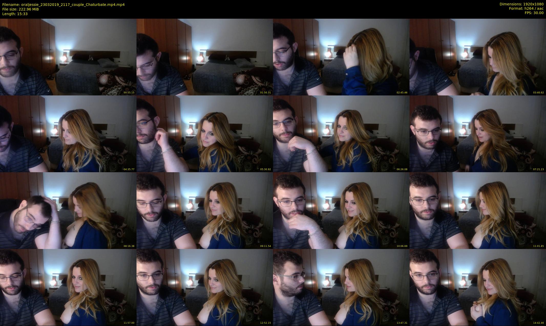 oraljessie — 16 minute Chaturbate couple cam show recording, 1080p, Mar 23, 2019
