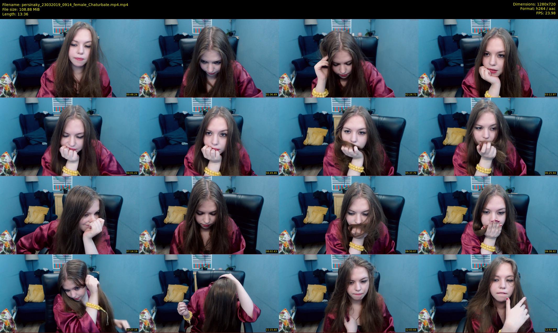 persinaky — 14 minute Chaturbate female cam show recording, 720p, Mar 23, 2019