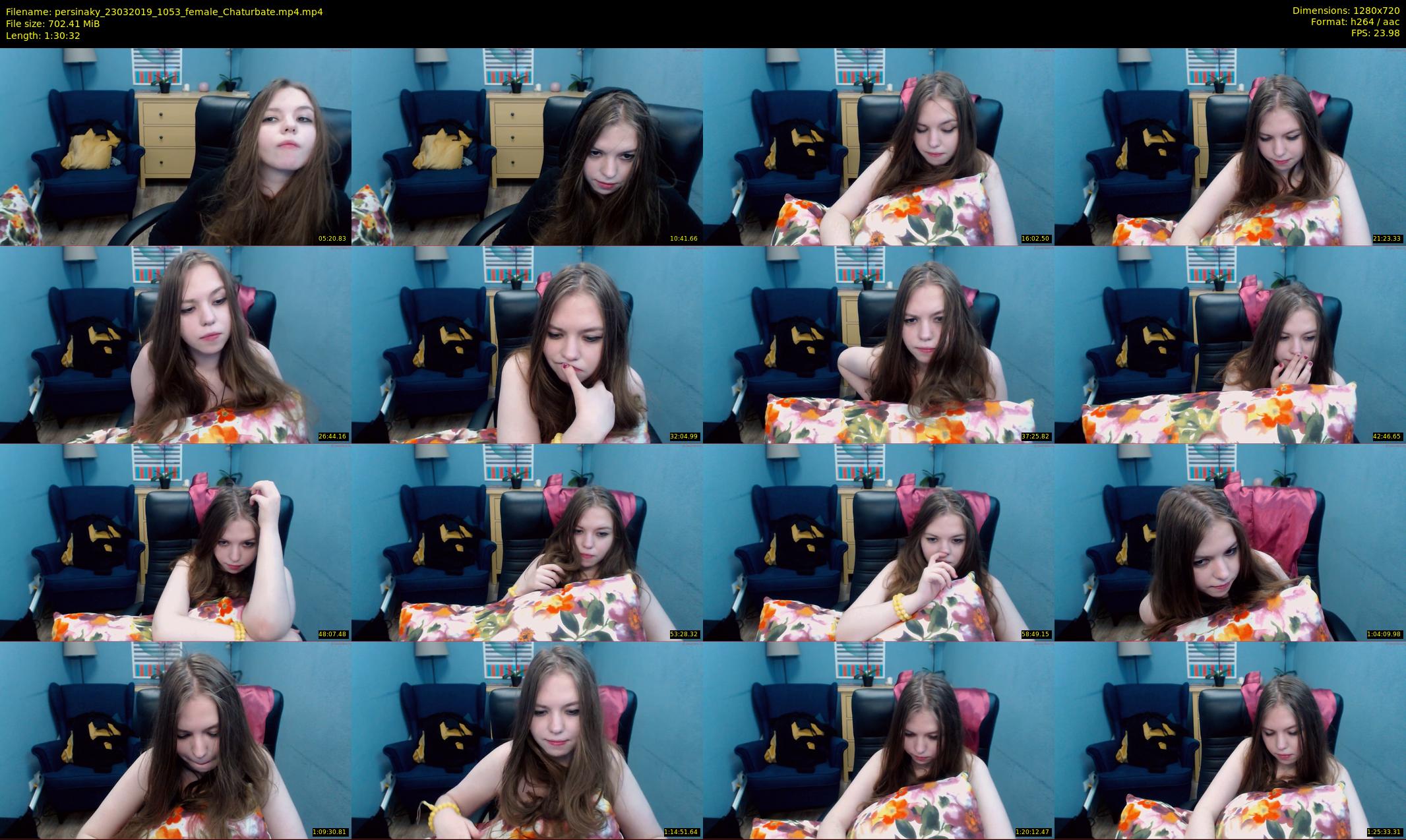 persinaky — 91 minute Chaturbate female cam show recording, 720p, Mar 23, 2019