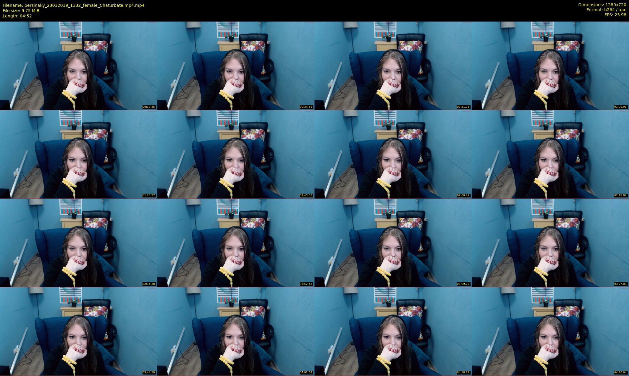 persinaky — 5 minute Chaturbate female cam show recording, 720p, Mar 23, 2019