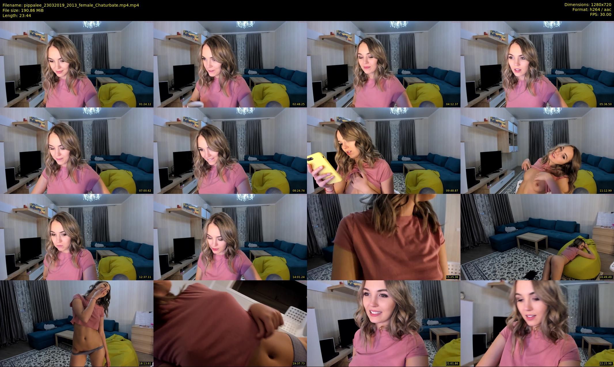 pippalee — 24 minute Chaturbate female cam show recording, 720p, Mar 23, 2019