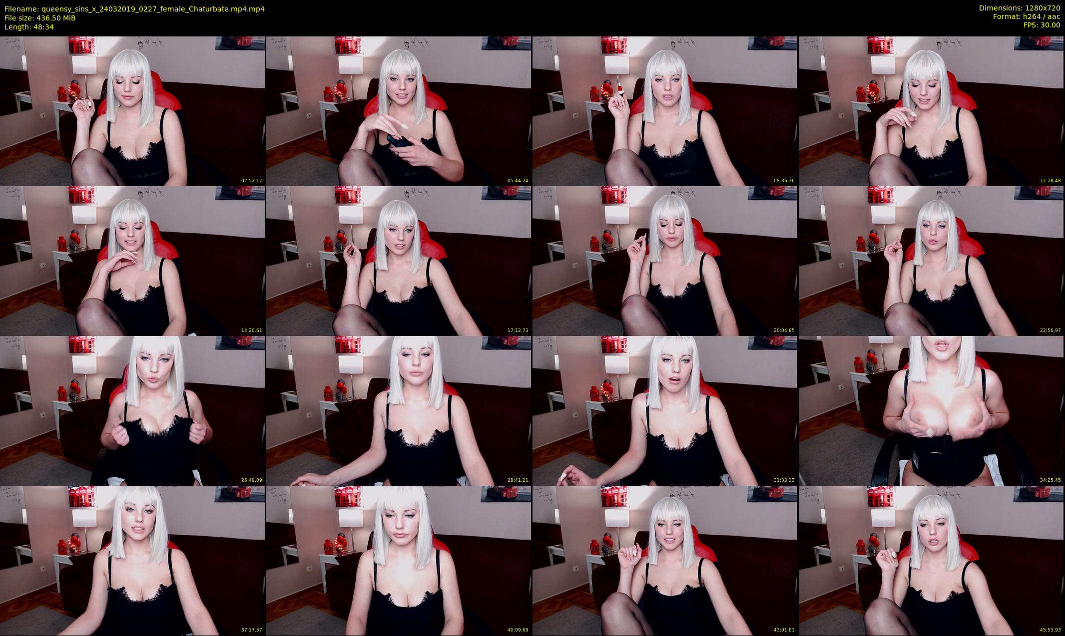 queensy_sins_x — 49 minute Chaturbate female cam show recording, 720p, Mar 24, 2019