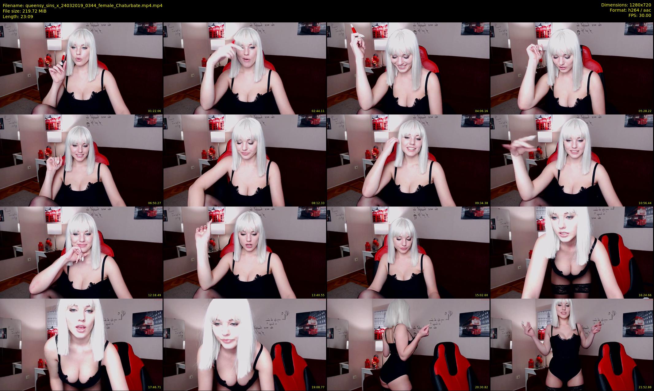 queensy_sins_x — 24 minute Chaturbate female cam show recording, 720p, Mar 24, 2019