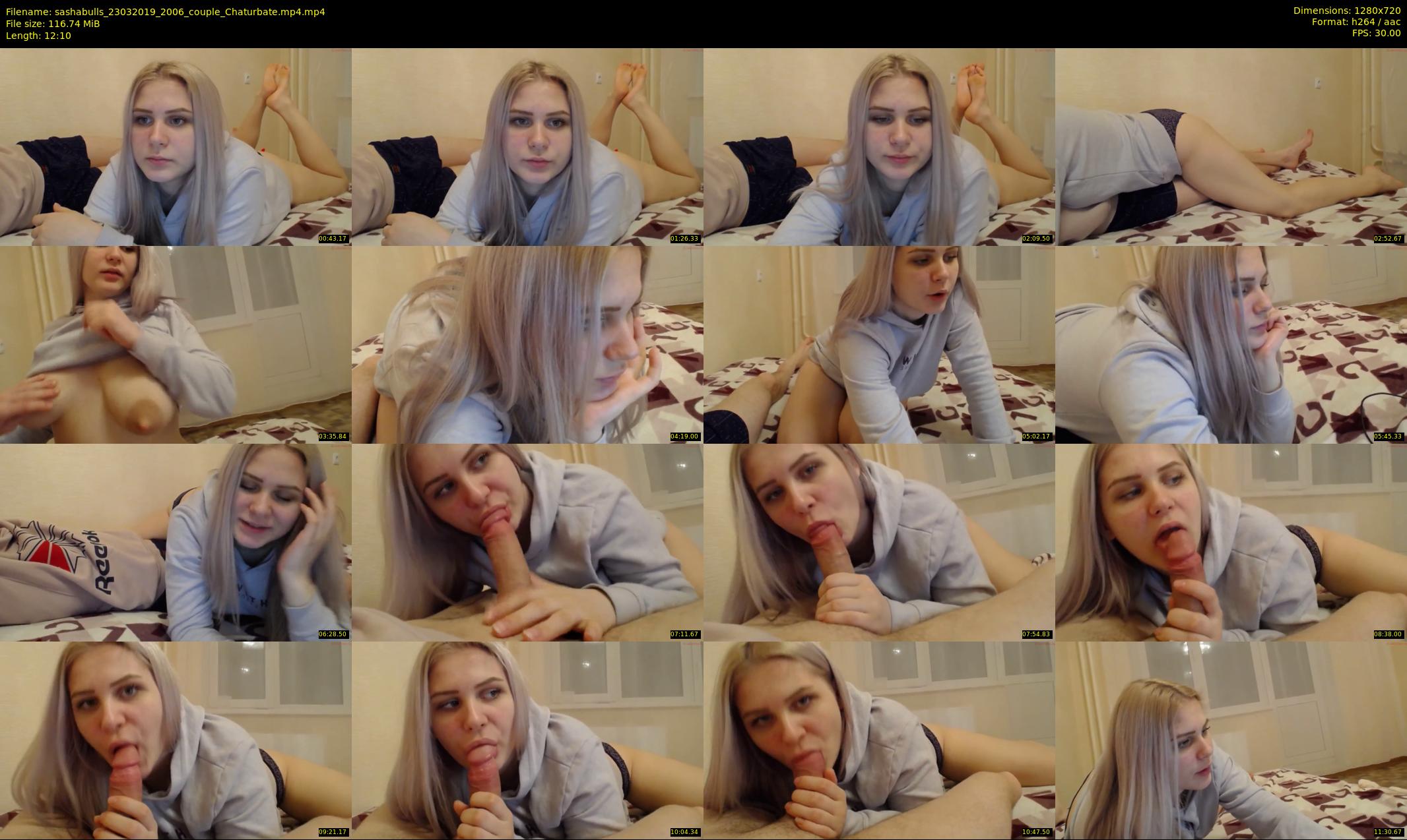 sashabulls — 13 minute Chaturbate couple cam show recording, 720p, Mar 23, 2019