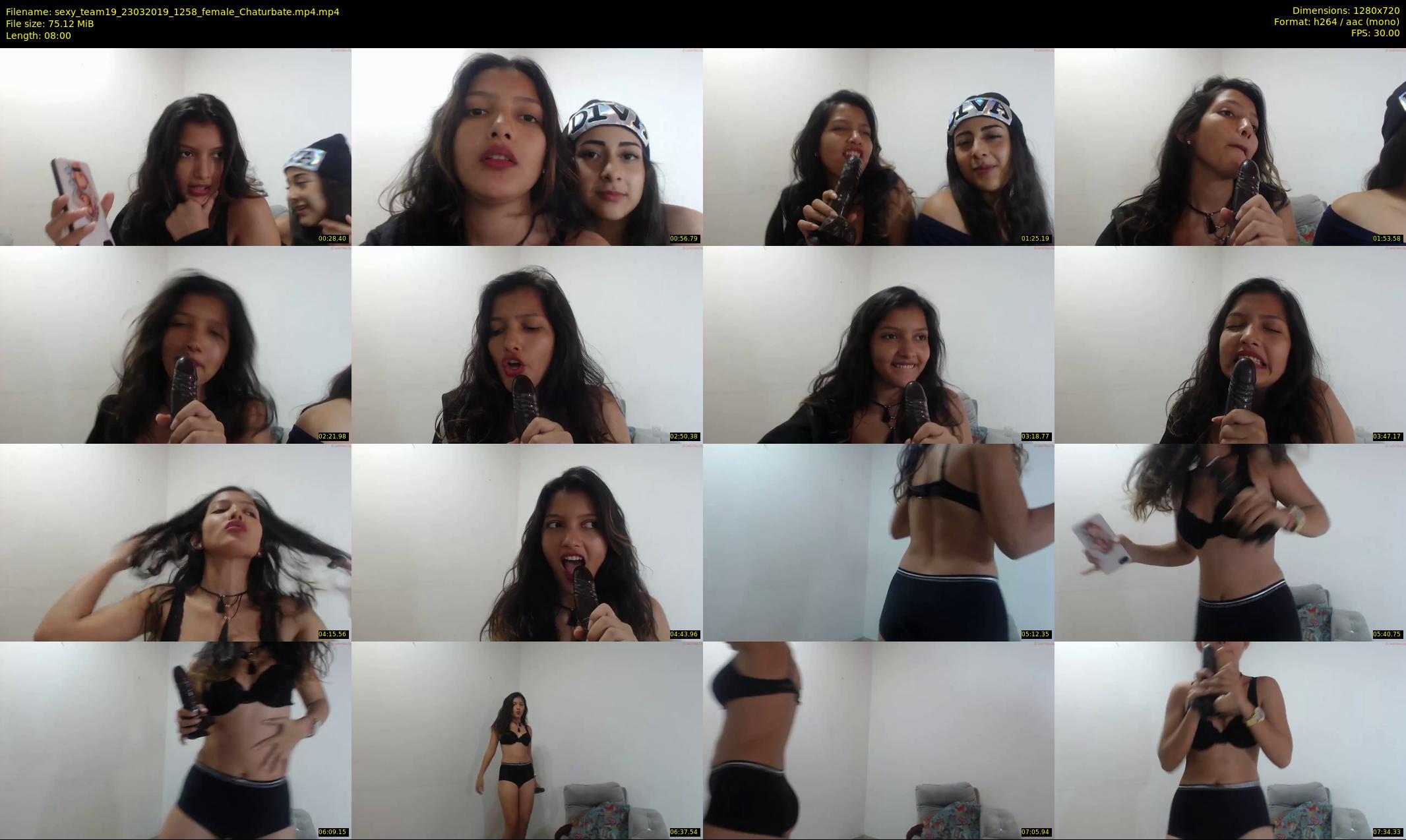 sexy_team19 — 8 minute Chaturbate female cam show recording, 720p, Mar 23, 2019