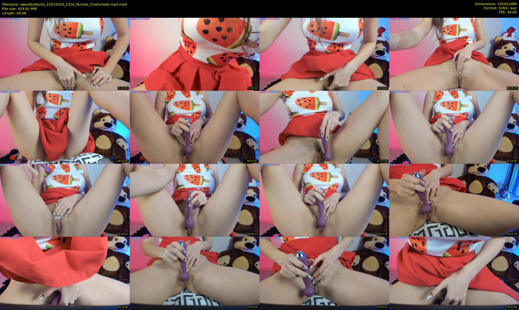 sweetbuttocks — 29 minute Chaturbate female cam show recording, 1080p, Mar 23, 2019